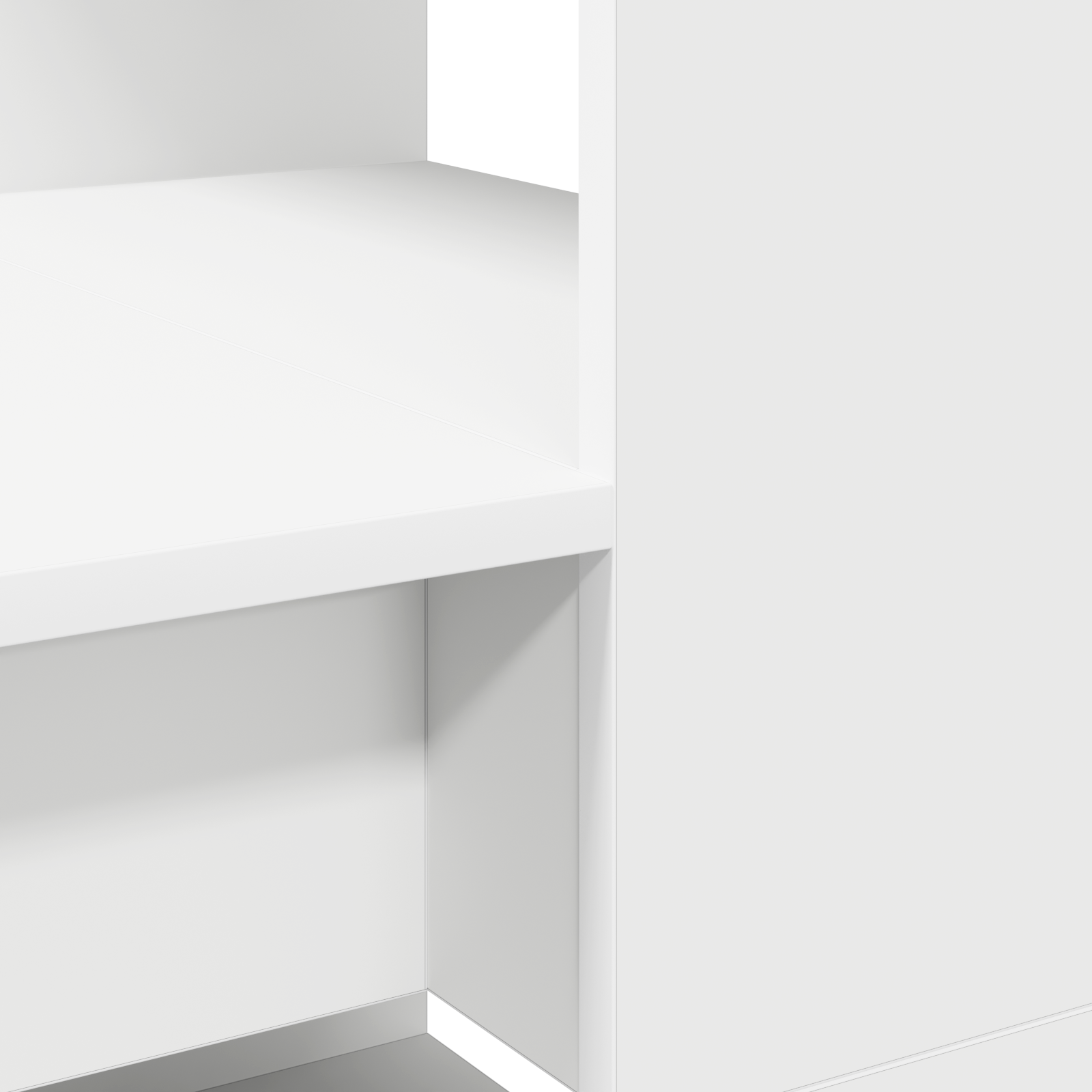 Desk with Storage White 113x54x120 cm Engineered Wood - Image 7