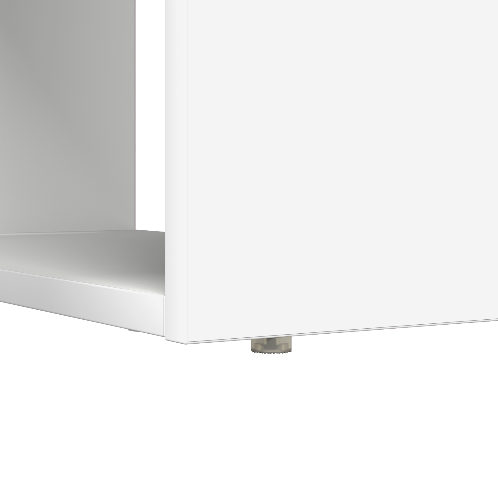 Desk with Storage White 113x54x120 cm Engineered Wood - Image 8