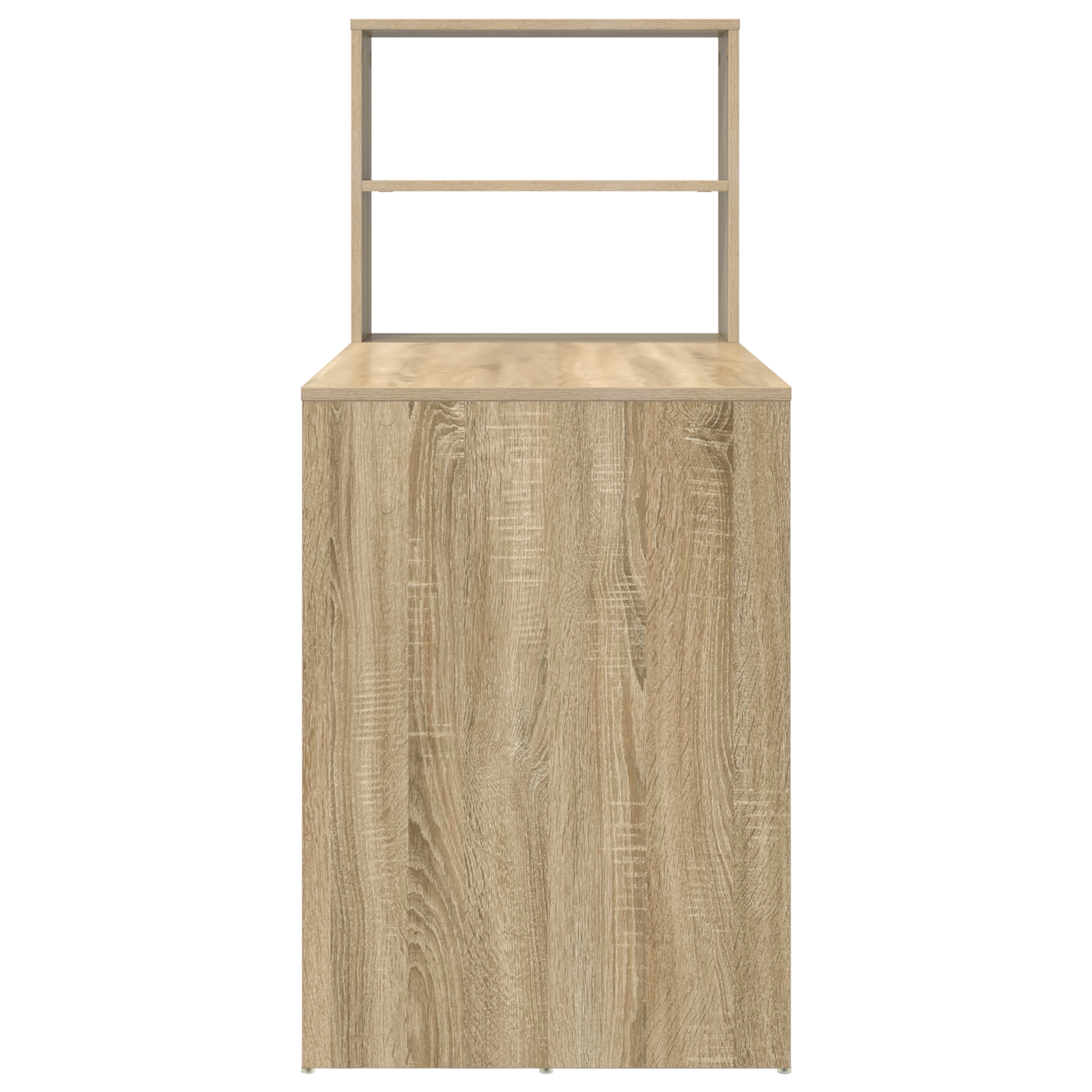 Desk with Storage Sonoma Oak 113x54x120 cm Engineered Wood - Image 5
