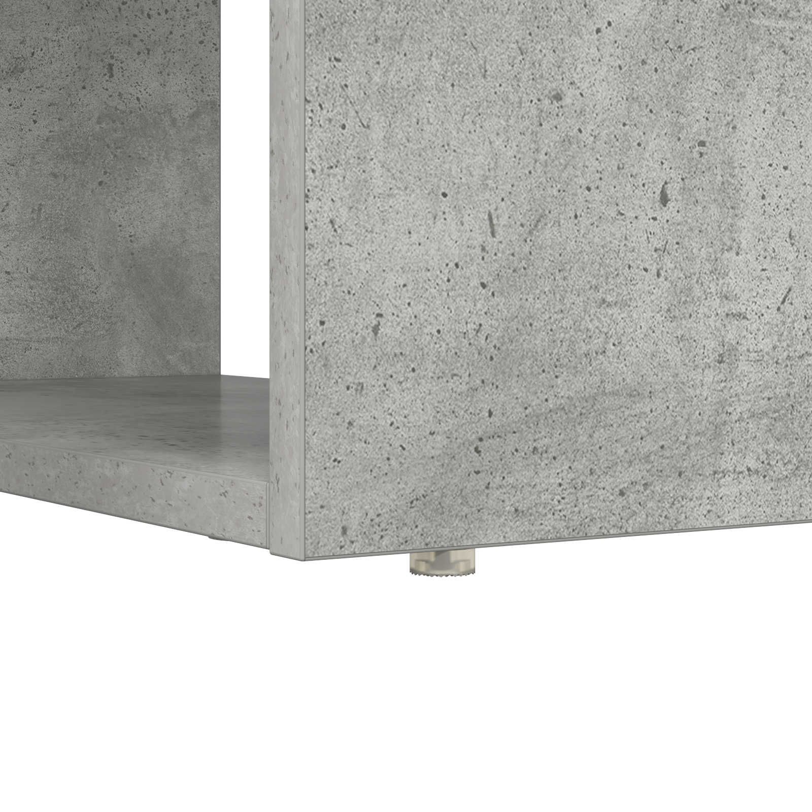 Desk with Storage Concrete Grey 113x54x120 cm Engineered Wood - Image 8
