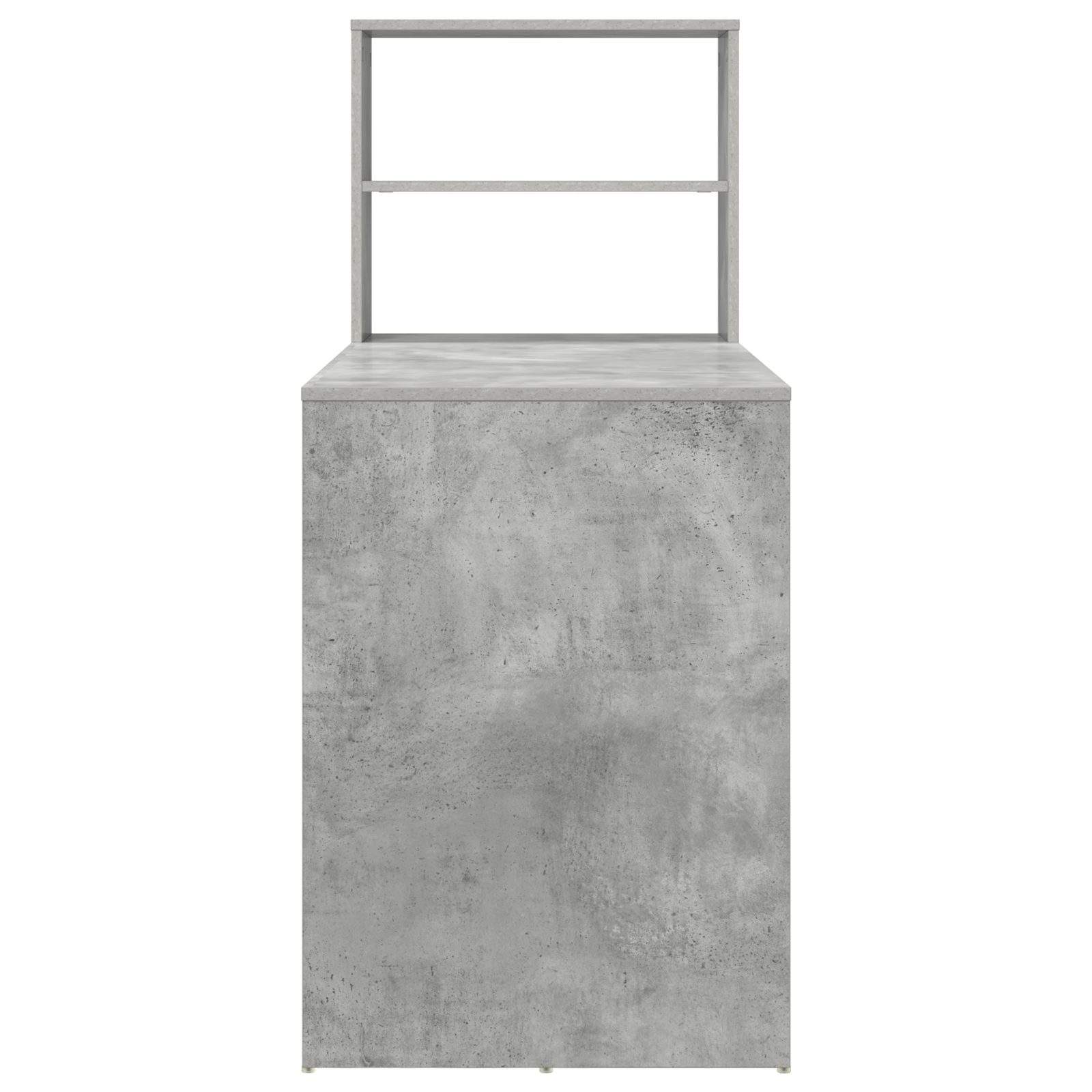Desk with Storage Concrete Grey 113x54x120 cm Engineered Wood - Image 5