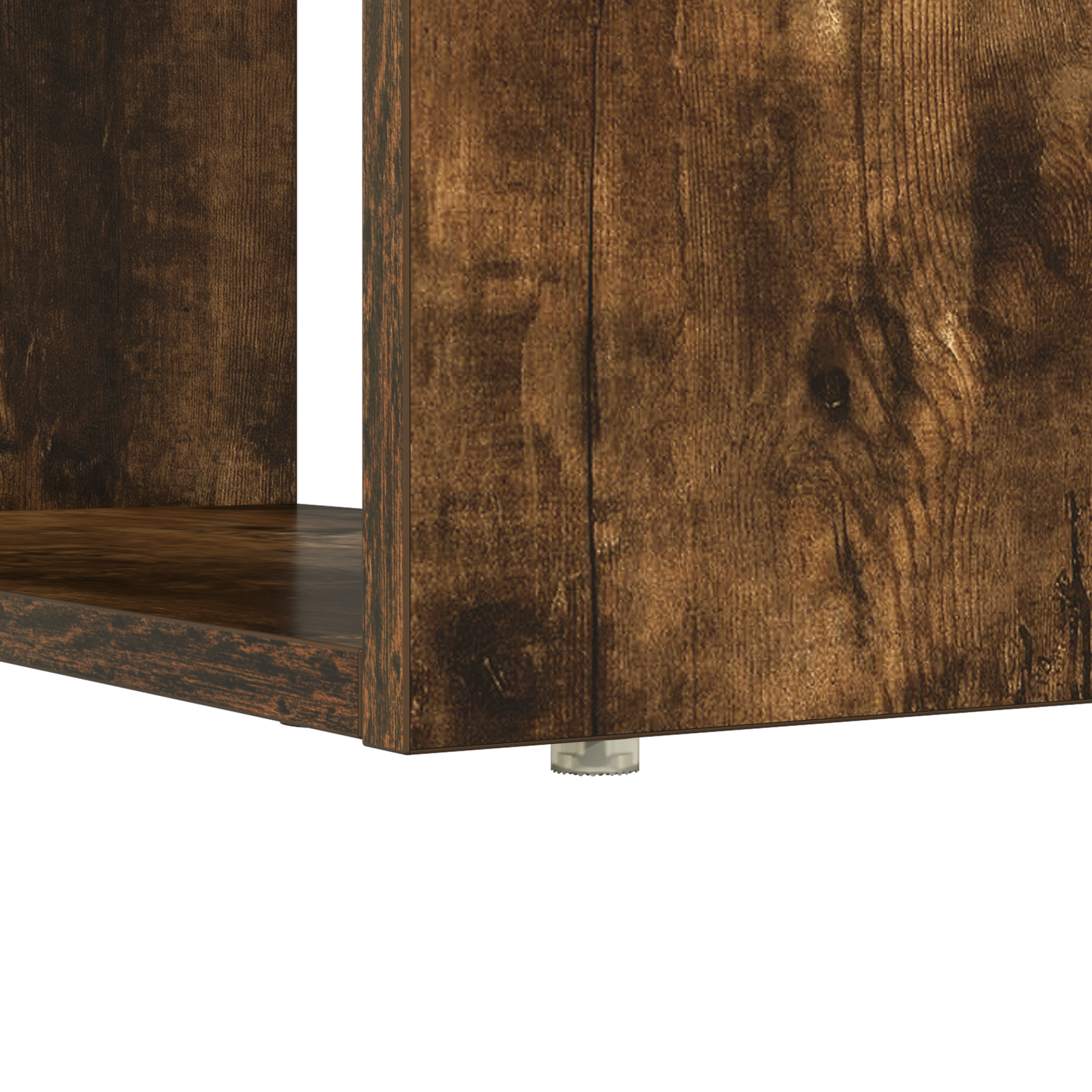 Desk with Storage Smoked Oak 113x54x120 cm Engineered Wood - Image 8