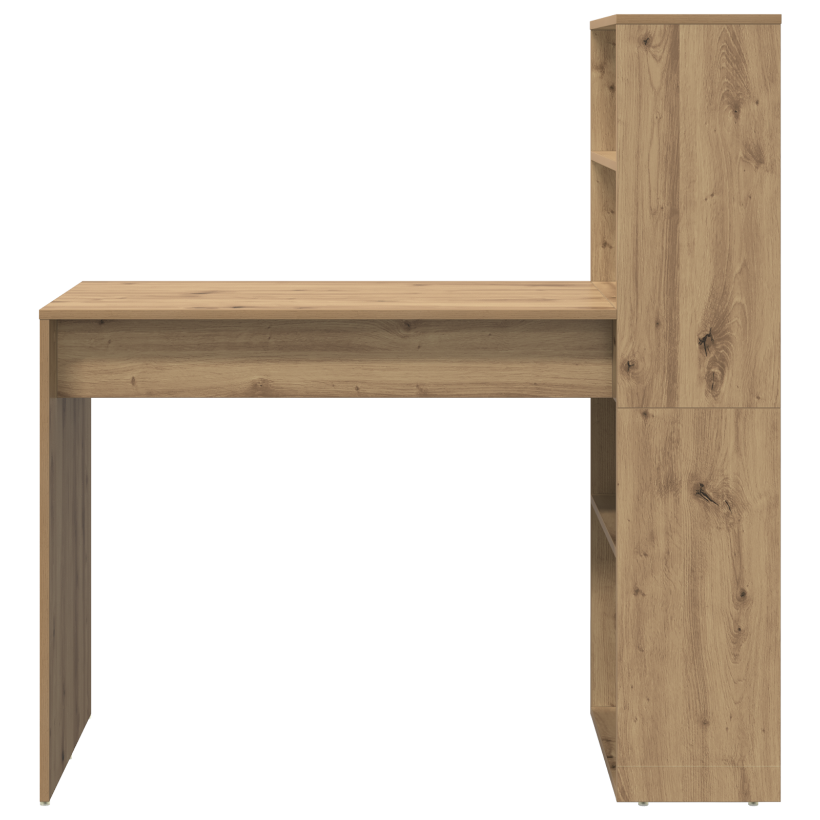 Desk with Storage Artisan Oak 113x54x120 cm Engineered Wood - Image 4