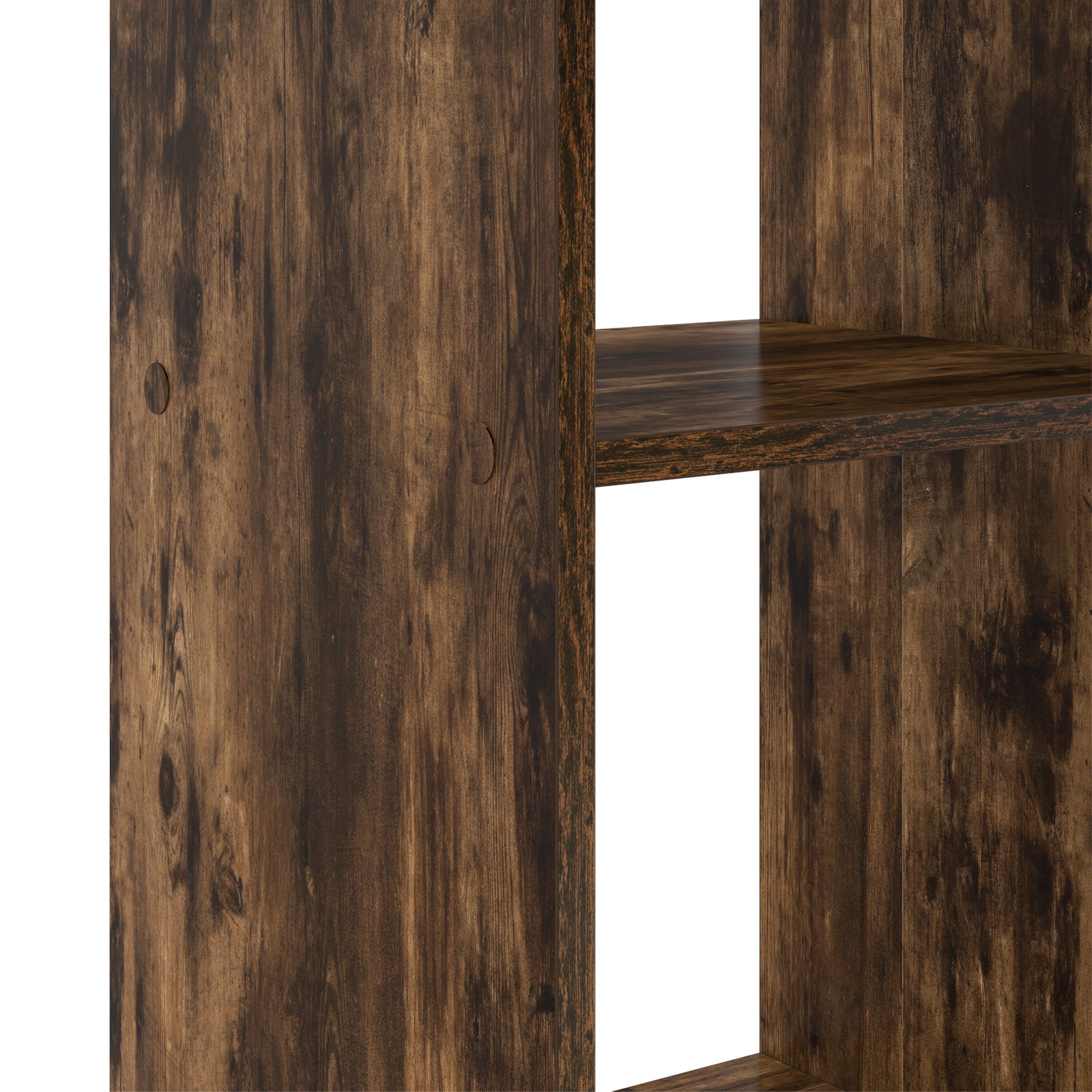 Smoked Oak Computer Desk Smoked oak Engineered wood Large - Image 7