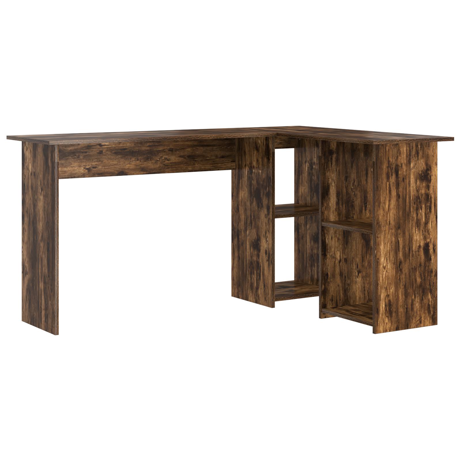 Smoked Oak Computer Desk Smoked oak Engineered wood Large - Image 2