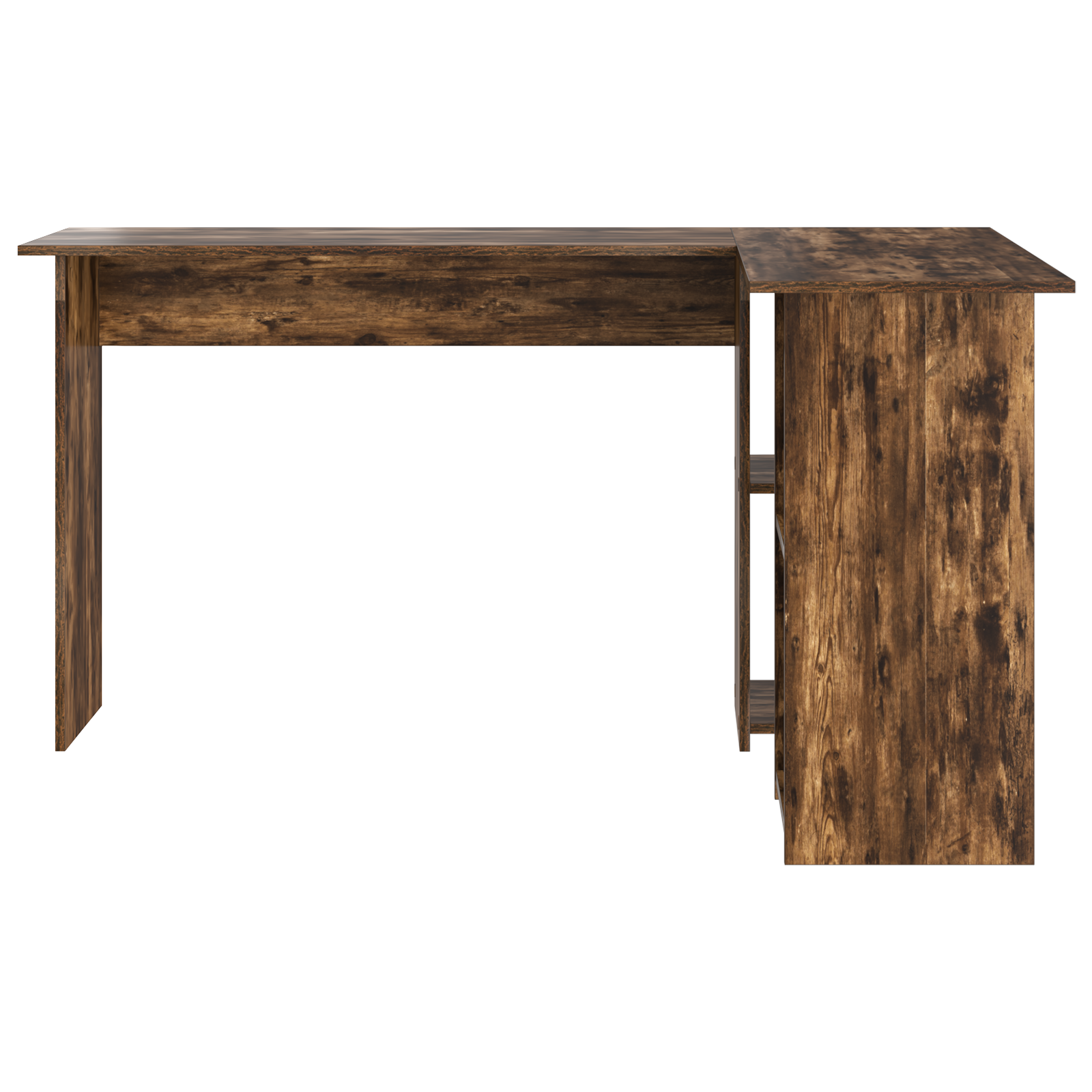 Smoked Oak Computer Desk Smoked oak Engineered wood Large - Image 4