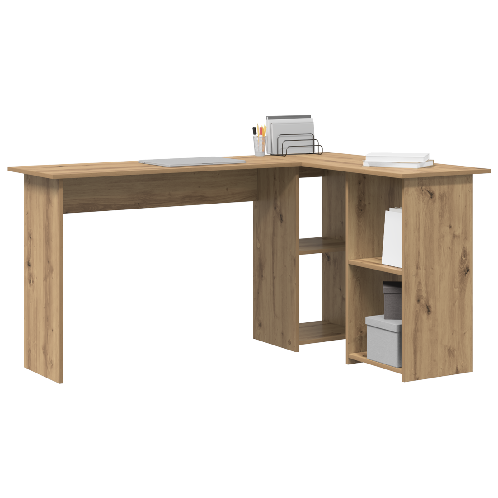 Artisan Oak Computer Desk Artisan oak Particle board Medium - Image 3