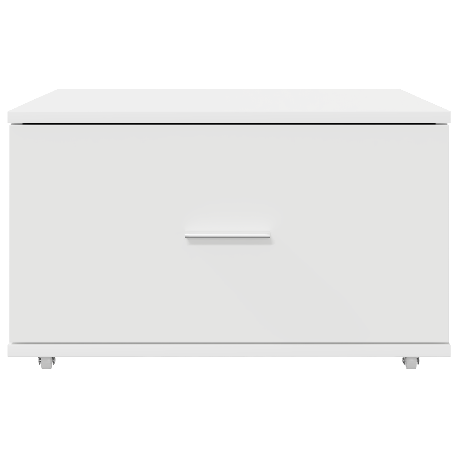 Drawer Cabinet with Wheels White 55x45x33.5 cm Engineered Wood - Image 5