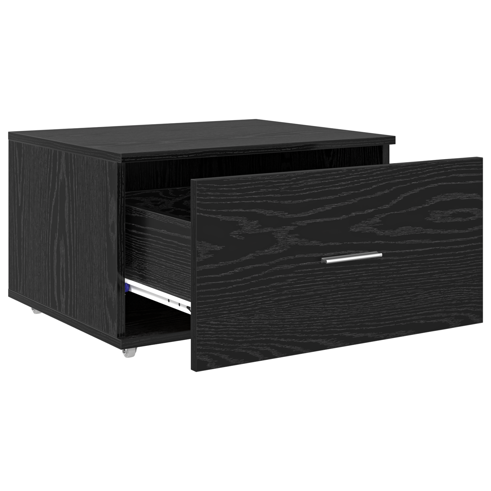 Drawer Cabinet Black oak Engineered wood Compact Drawer Cabinet - Image 4