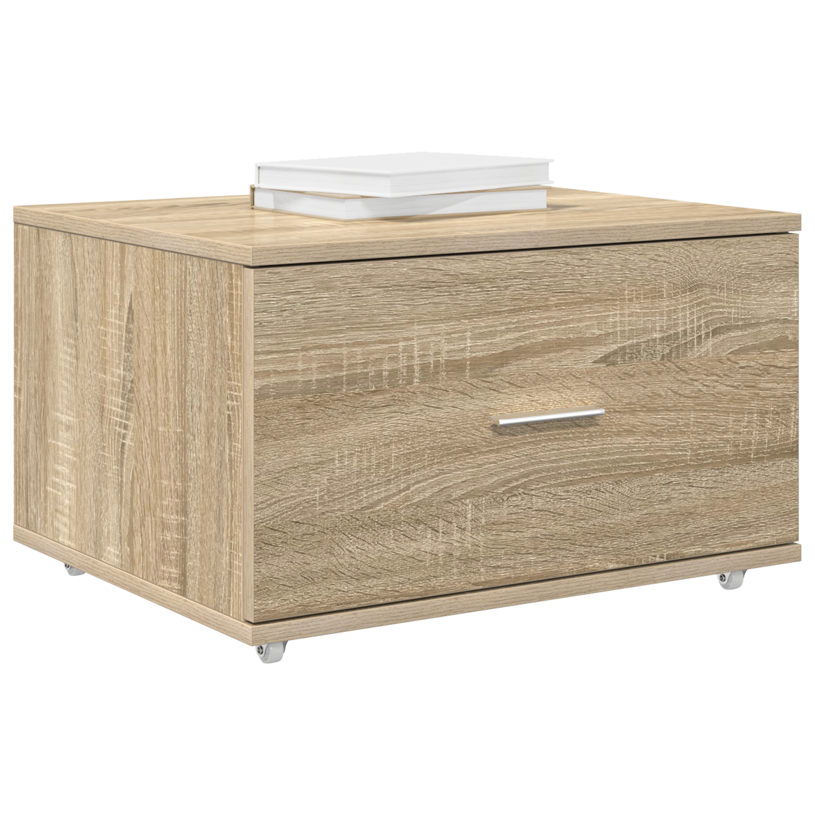 Drawer Cabinet Sonoma oak Chipboard Medium Drawer Cabinet - Image 3