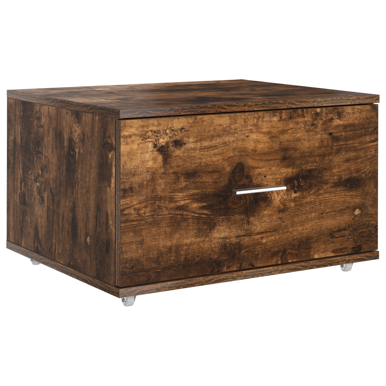 Drawer Cabinet Smoked Oak MDF with Veneer Drawer Cabinet - Image 2