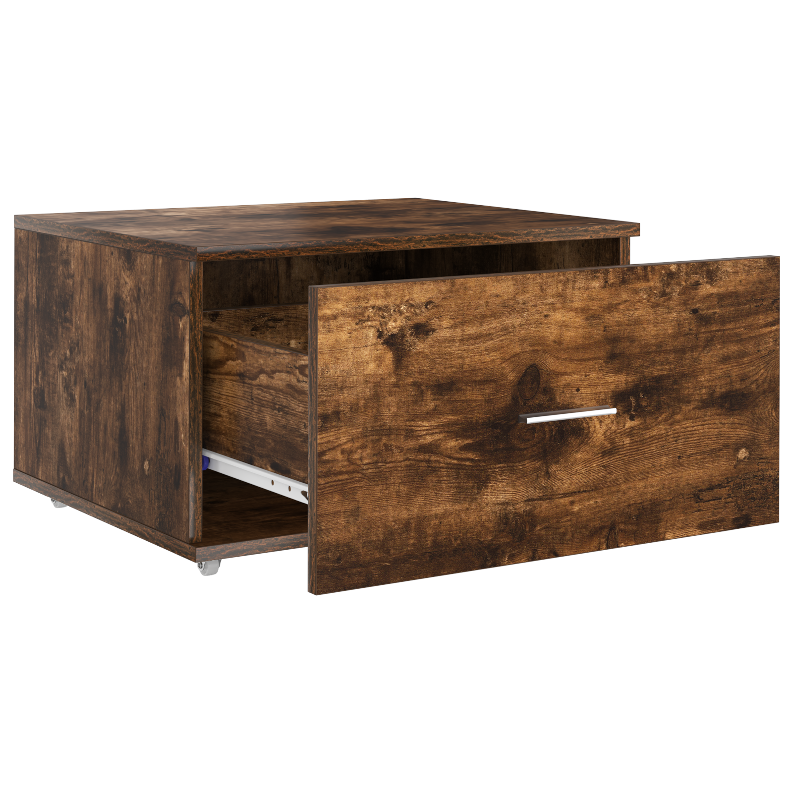 Drawer Cabinet Smoked Oak MDF with Veneer Drawer Cabinet - Image 4
