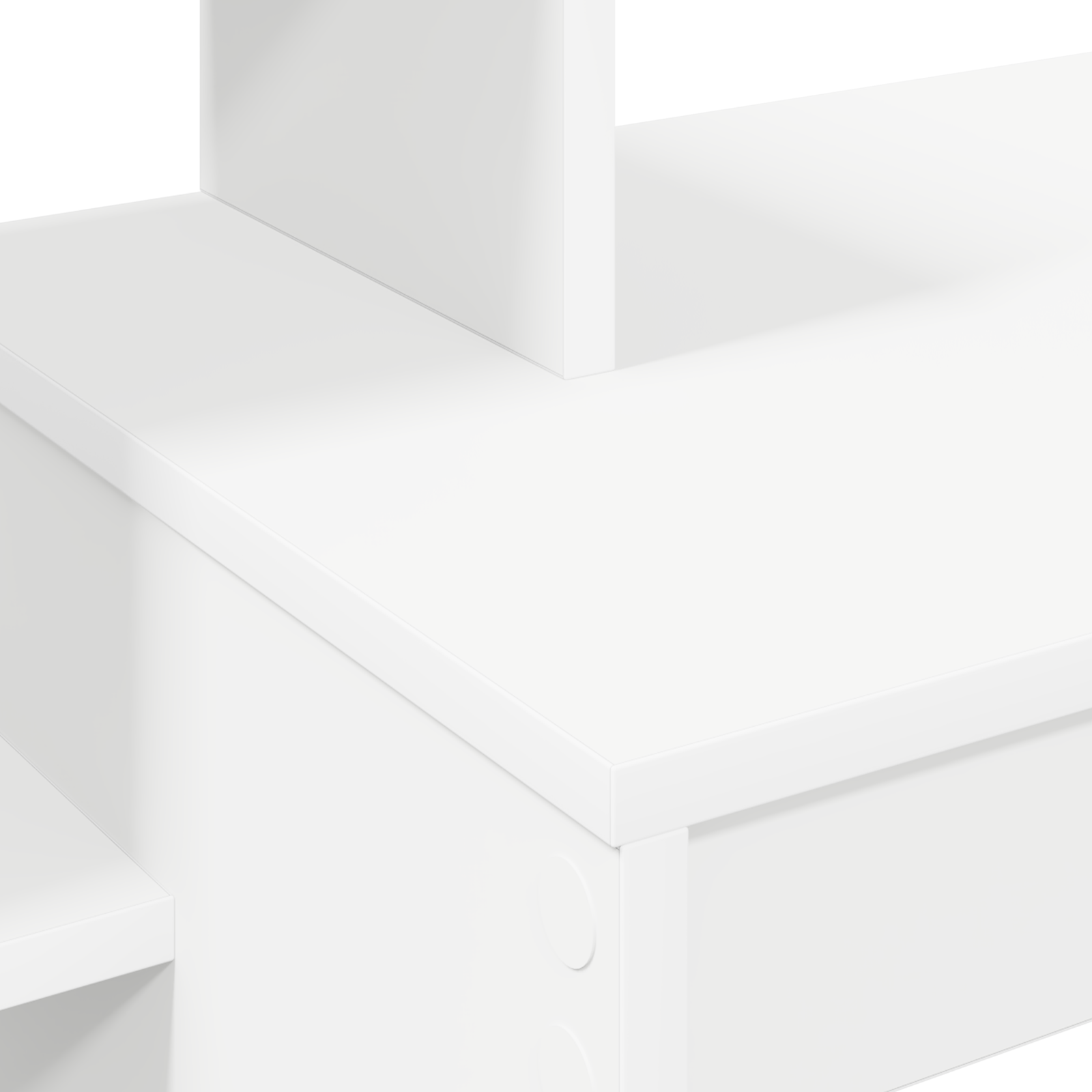 Computer Desk White Engineered wood Compact Storage - Image 7