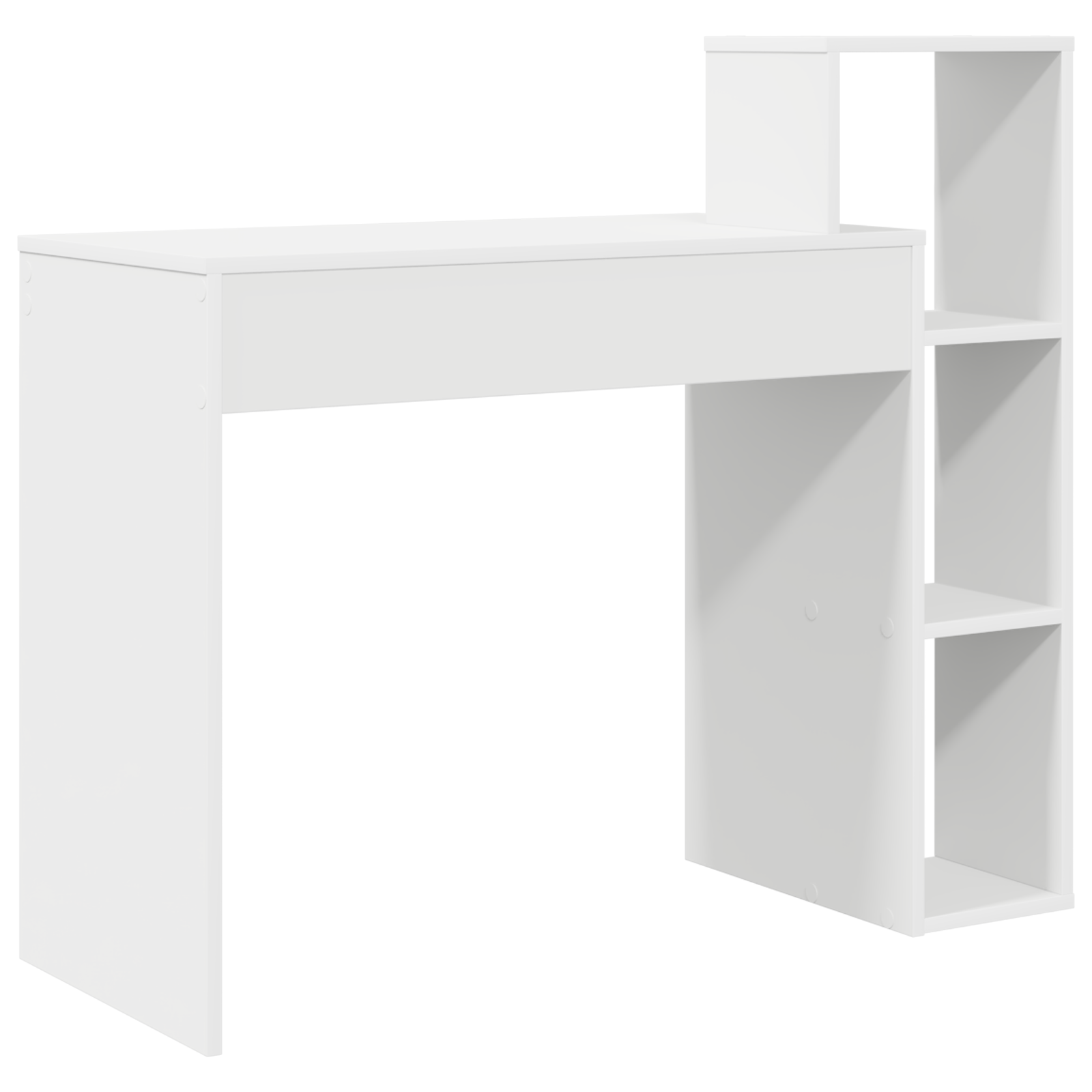 Computer Desk White Engineered wood Compact Storage - Image 6
