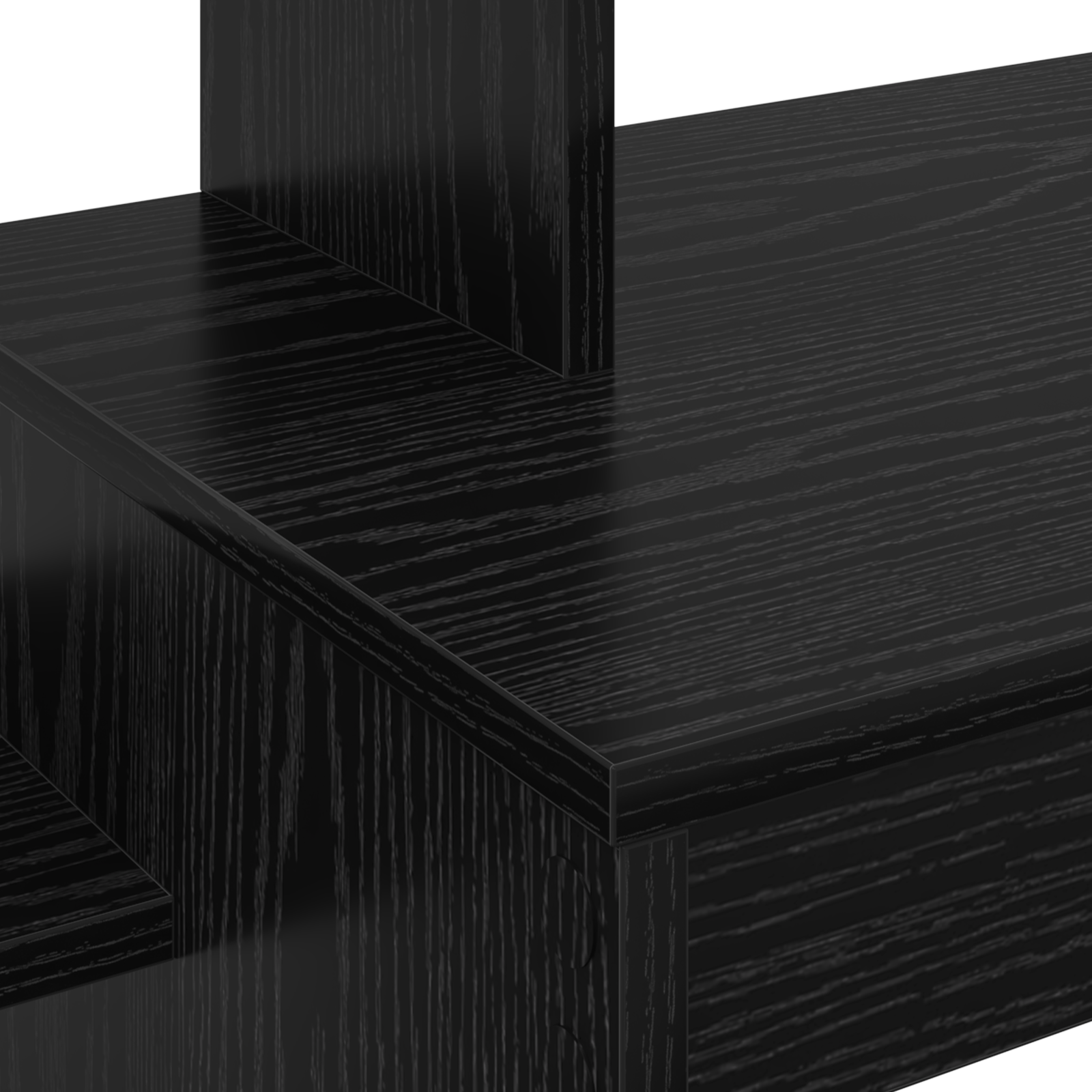 Computer Desk Black oak Engineered wood, Black oak veneer Compact - Image 7