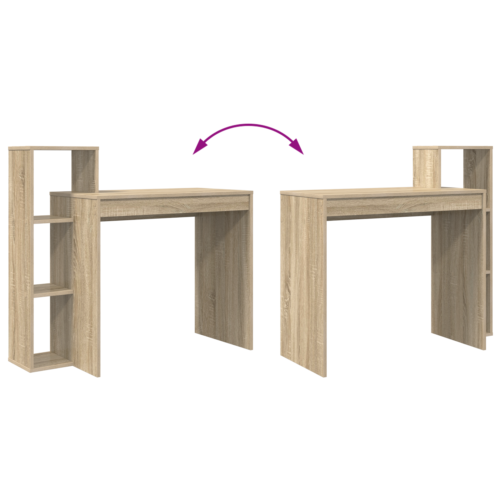 Writing Desk Sonoma Oak Particle board Medium - Image 8