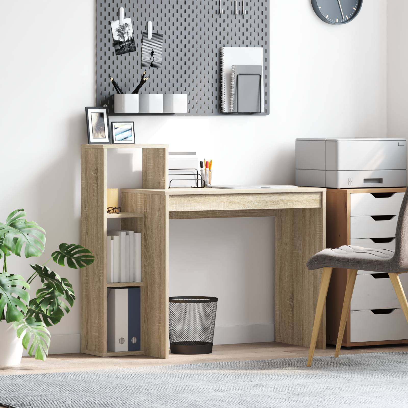 Writing Desk Sonoma Oak Particle board Medium