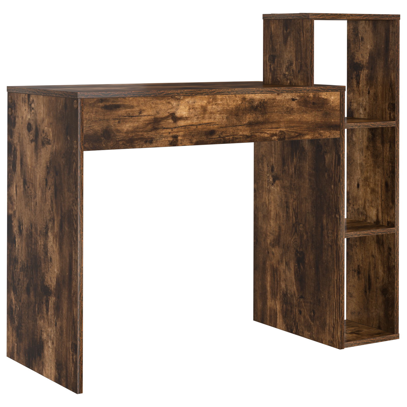 Writing Desk Smoked oak Particle board Medium Writing Desk - Image 6