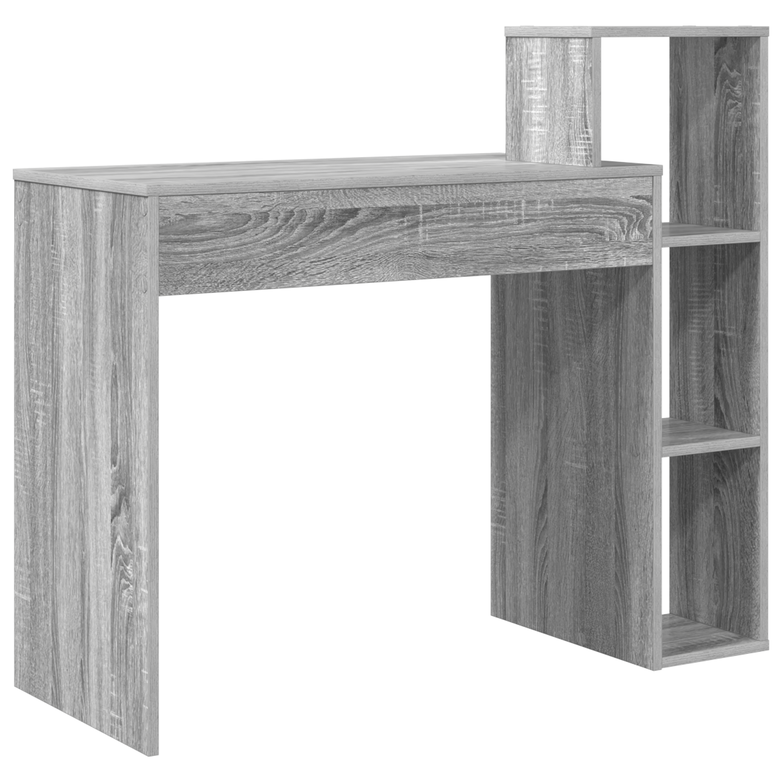 Computer Desk Grey sonoma Particle board Medium Shelving - Image 6