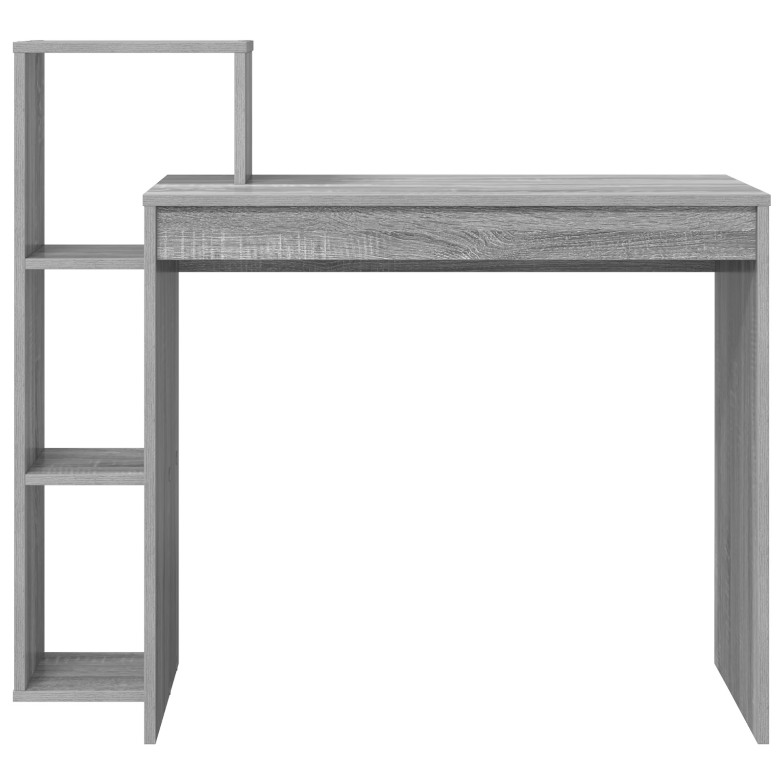Computer Desk Grey sonoma Particle board Medium Shelving - Image 4