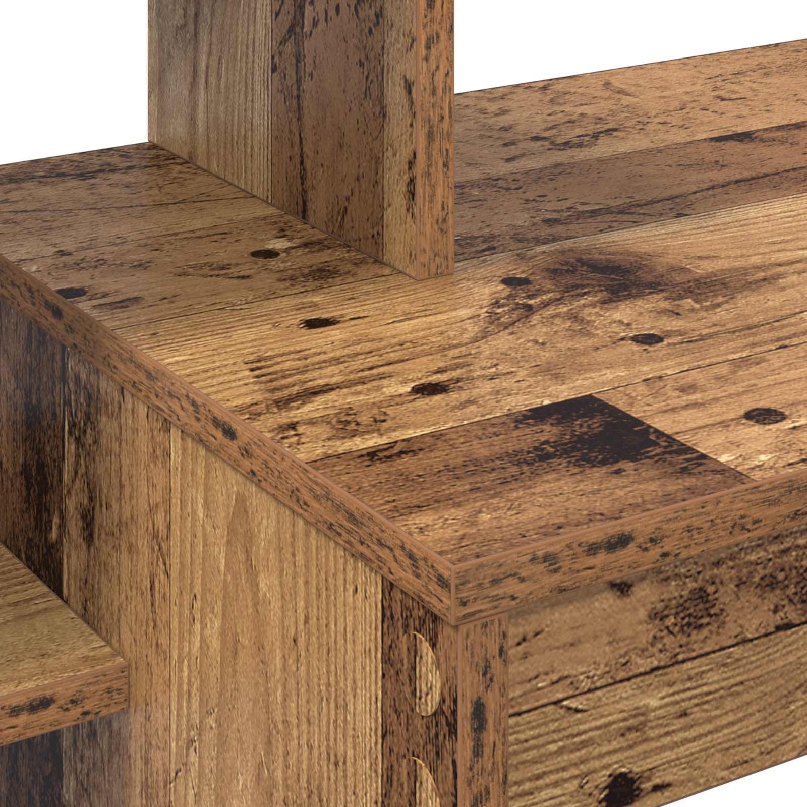 Computer Desk Old wood Engineered wood Medium Computer Desk - Image 7