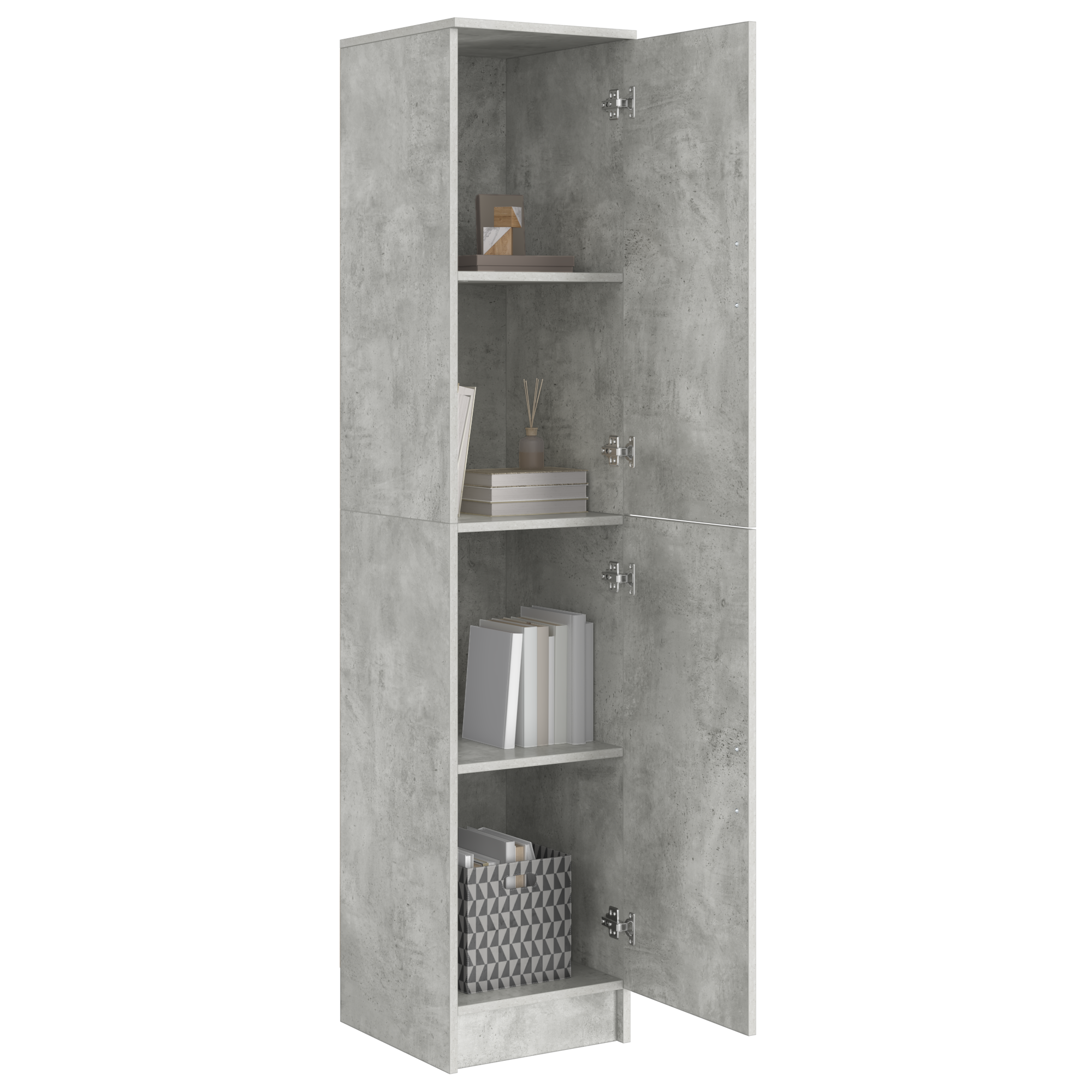 Buffet Cabinet Concrete grey MDF with concrete effect laminate - Image 3