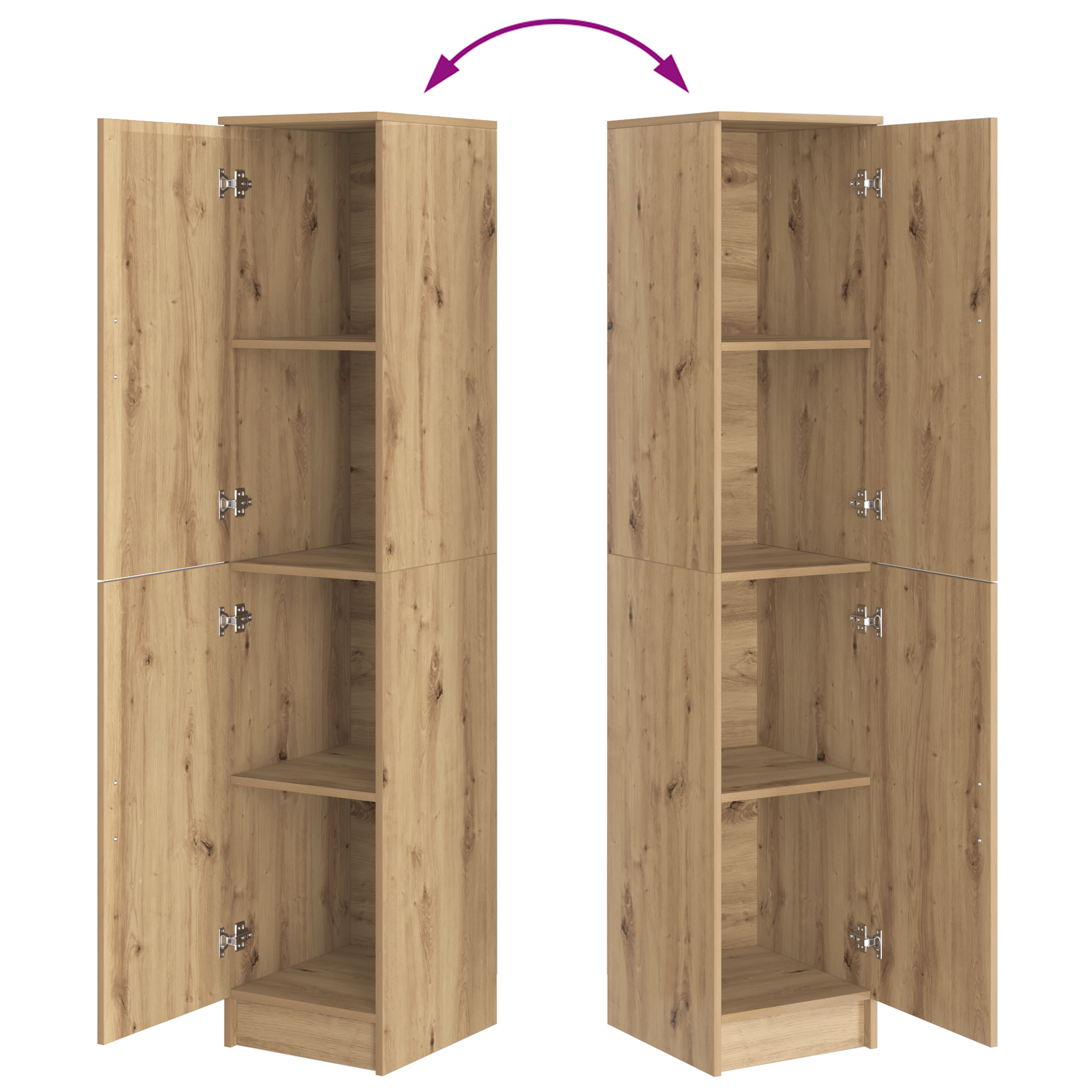 Buffet Cabinet Artisan Oak Engineered Wood Standard - Image 10