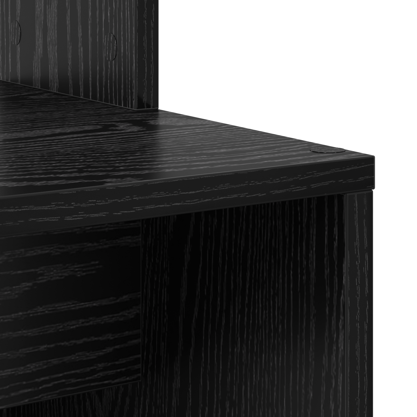 Black Oak Computer Desk Black oak Solid wood, MDF Compact - Image 7