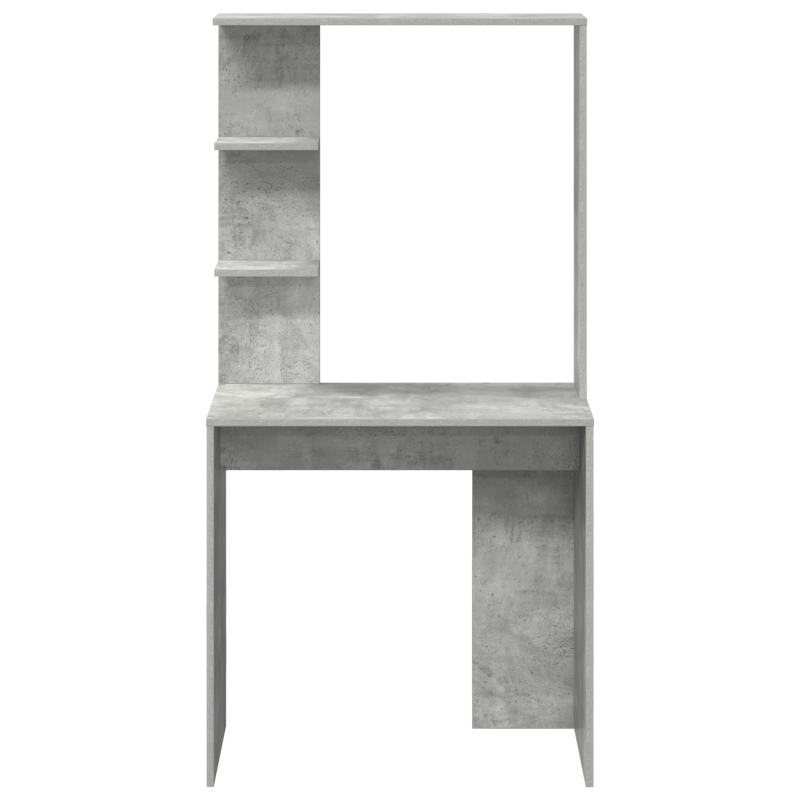 Concrete Grey Computer Desk Concrete grey Engineered Wood Medium - Image 4