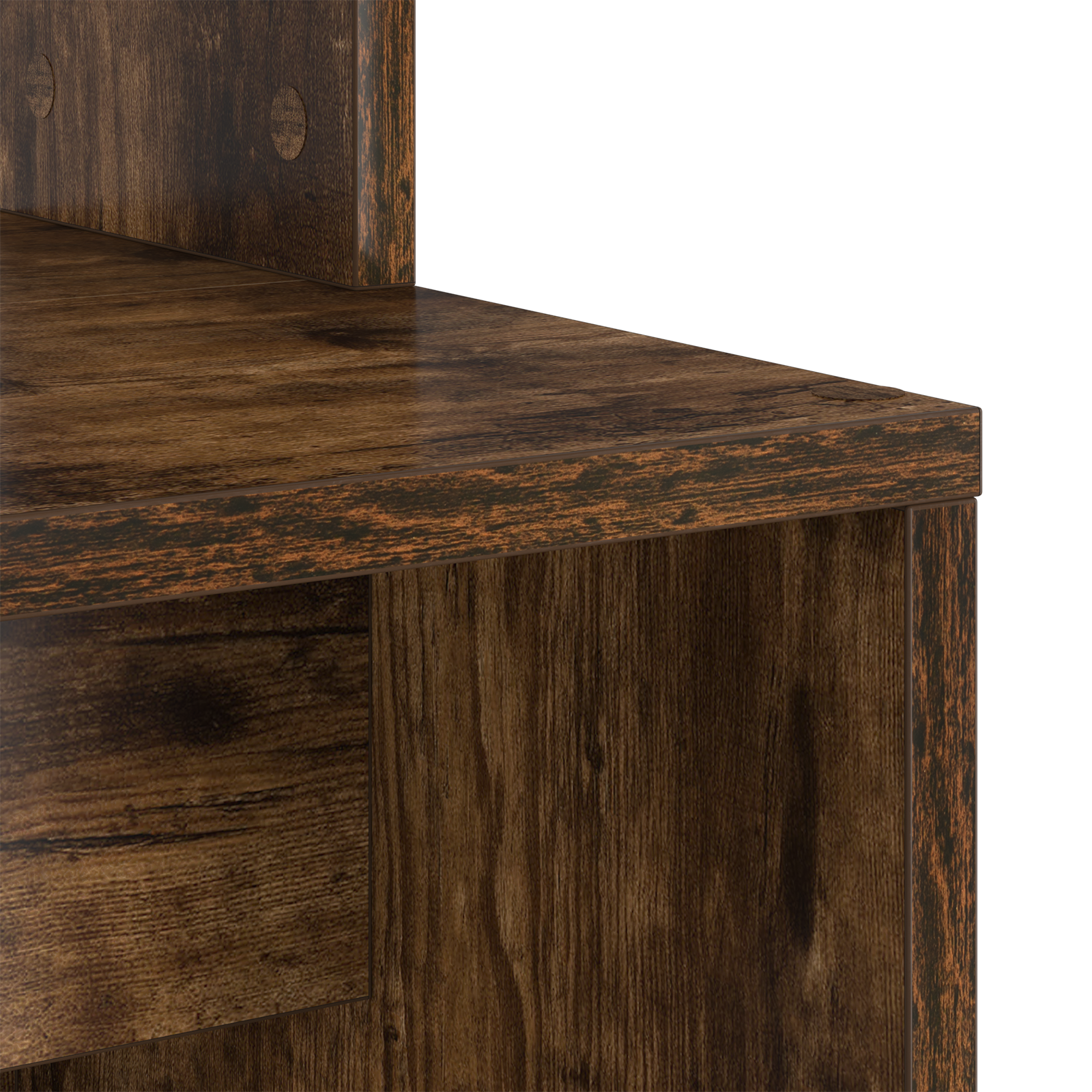Smoked Oak Computer Desk Smoked oak Engineered wood Standard - Image 7