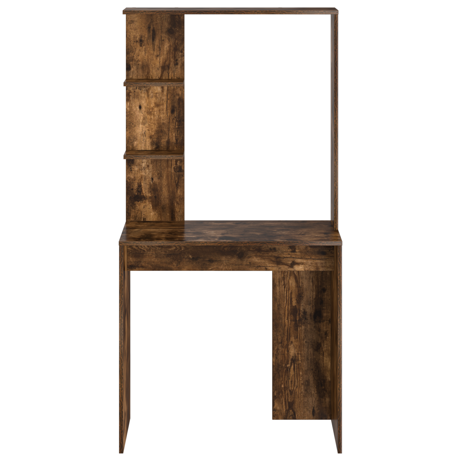 Smoked Oak Computer Desk Smoked oak Engineered wood Standard - Image 4