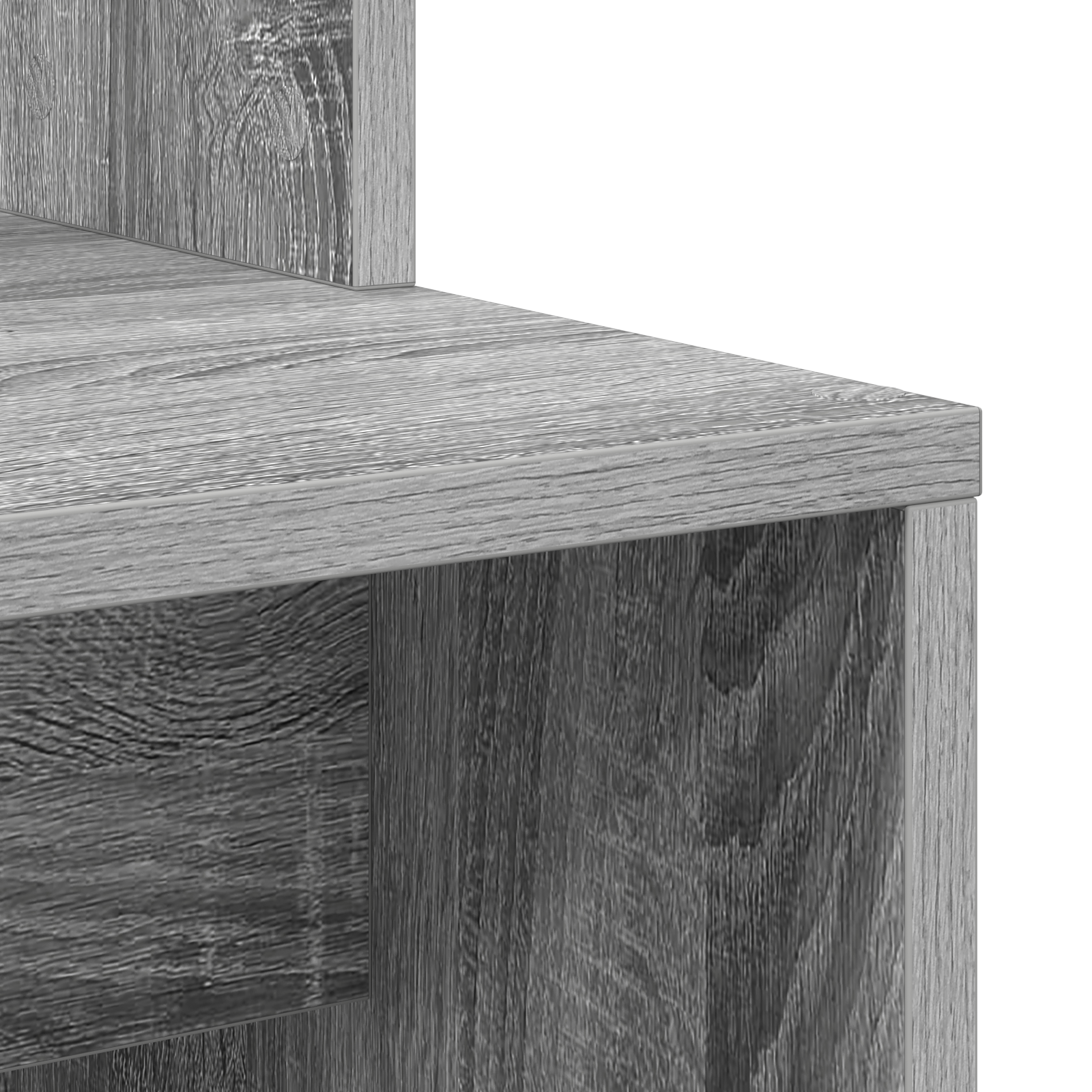 Grey Computer Desk Grey Sonoma Engineered Wood Compact - Image 7