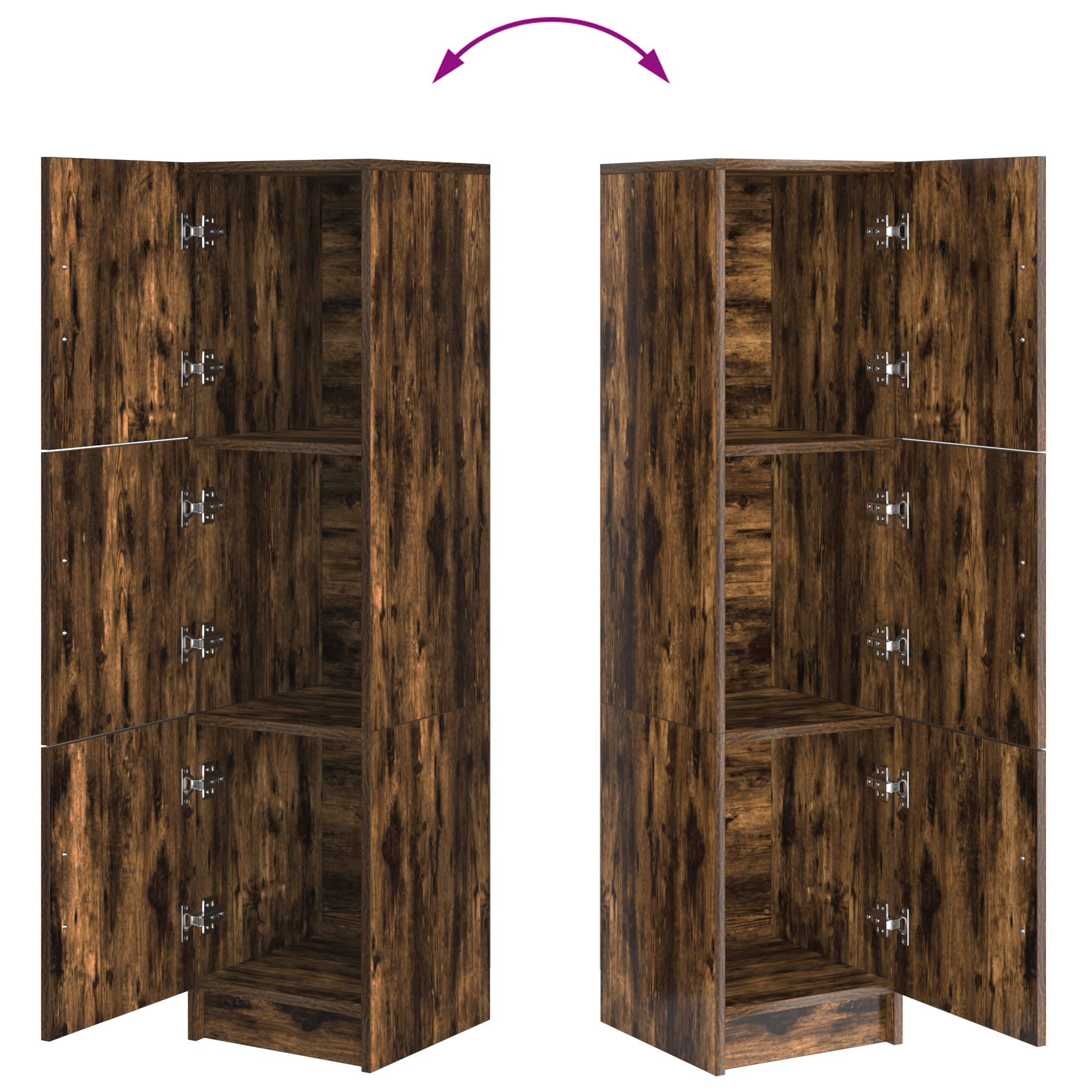 Smoked Oak Sideboard Smoked oak Wood Large Smoked Oak Sideboard - Image 10