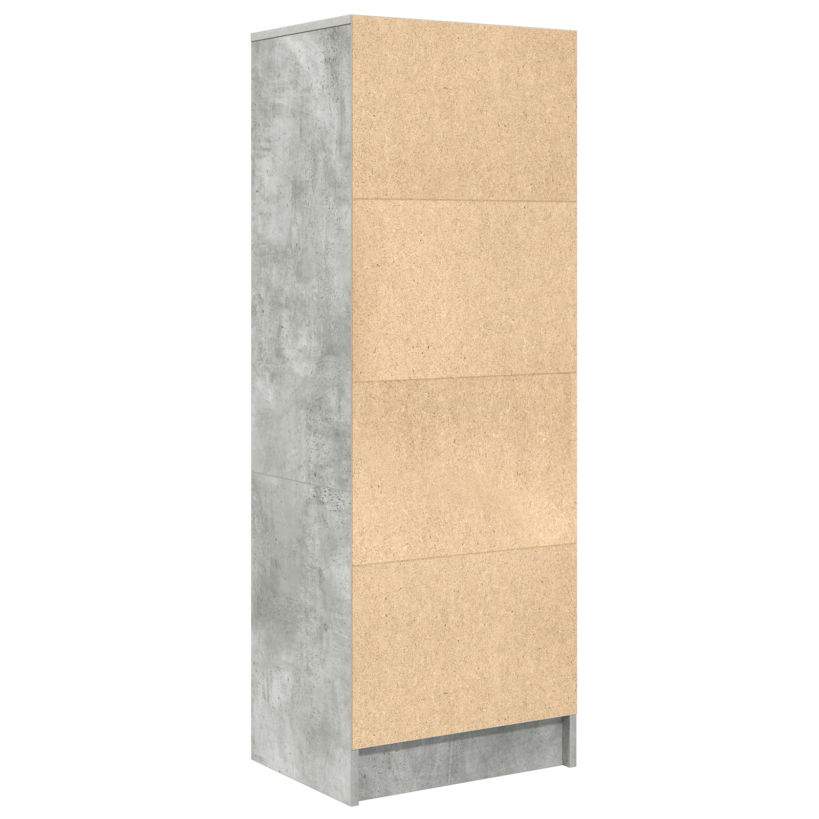 Visok predalnik s predalom Betonsko siva 45,5 x 34 x 127 cm - slika 7