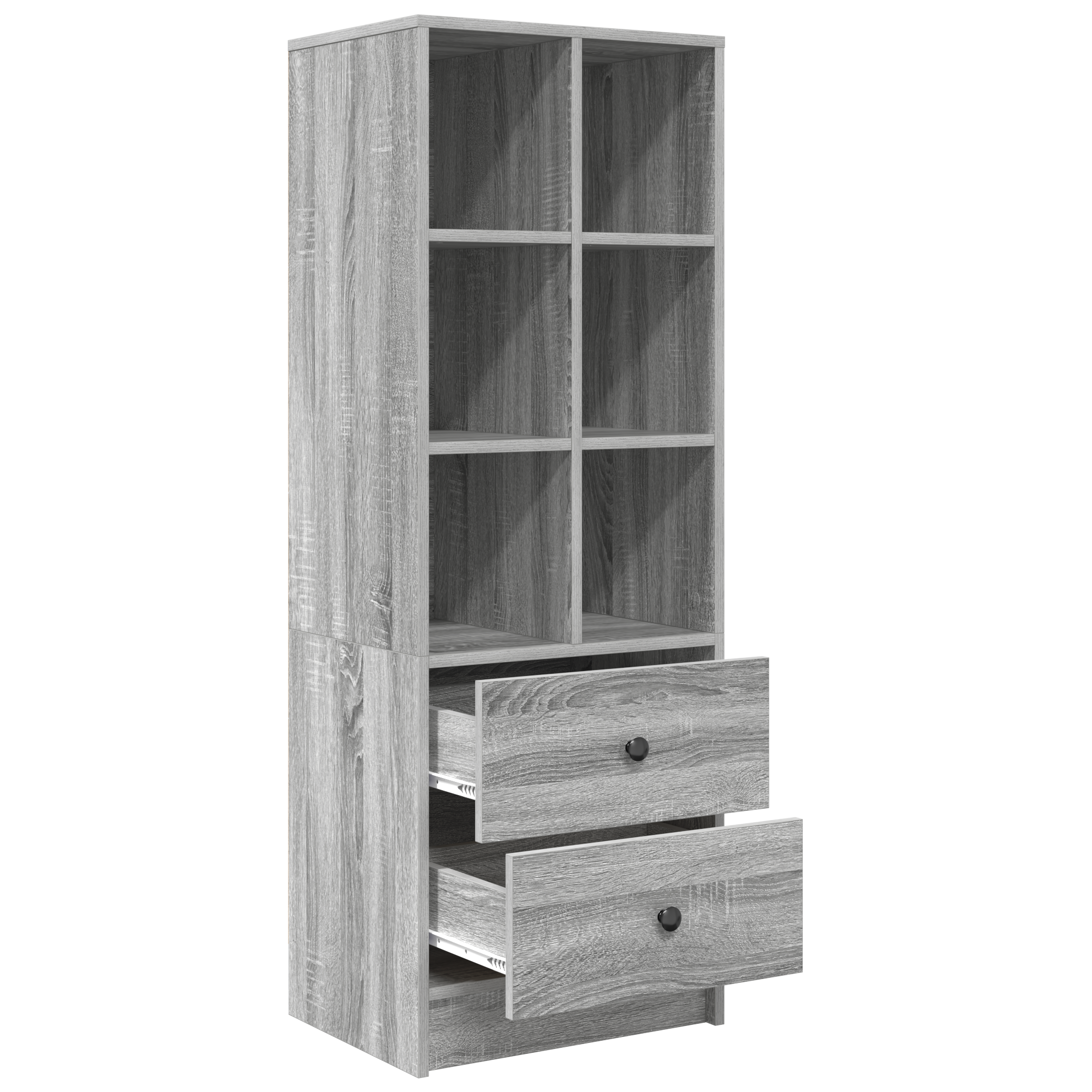 Grey Shelving Unit Grey sonoma Particle board Medium Storage - Image 4