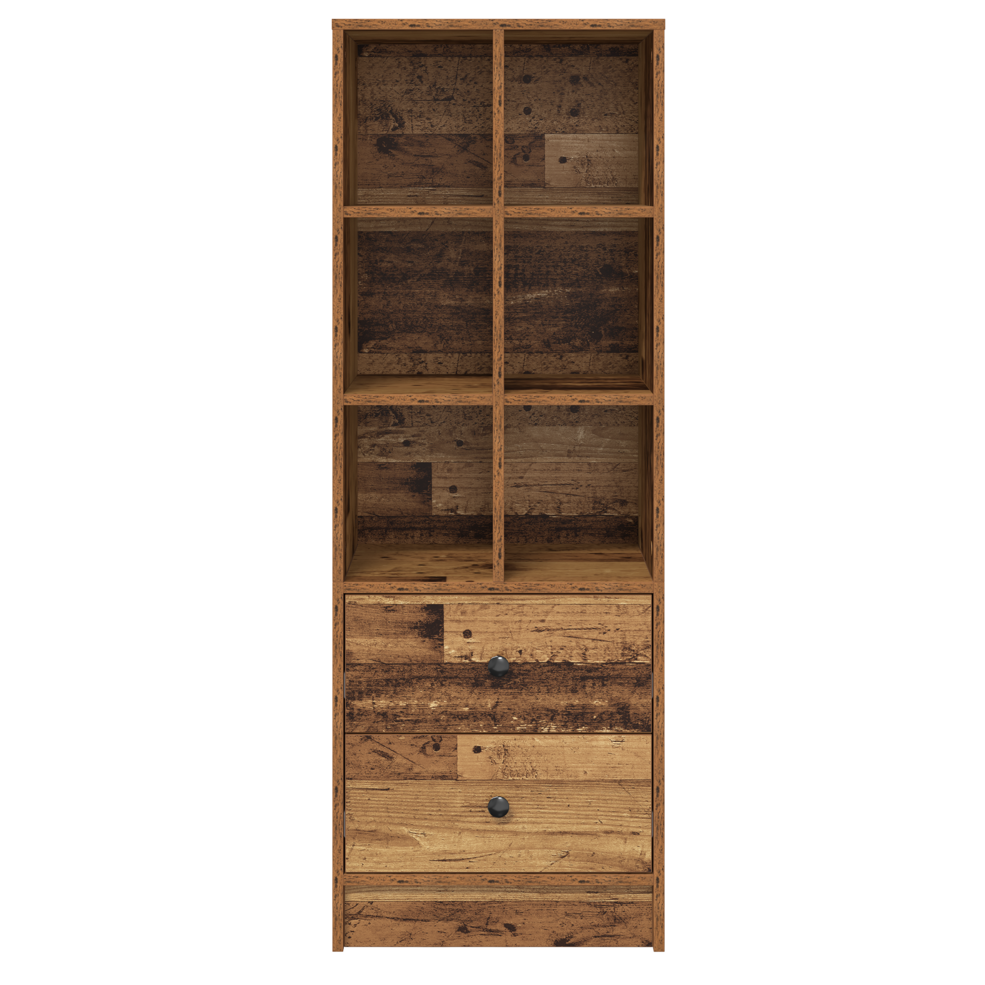 Brown Shelving Unit Old wood Particle board Medium - Image 5