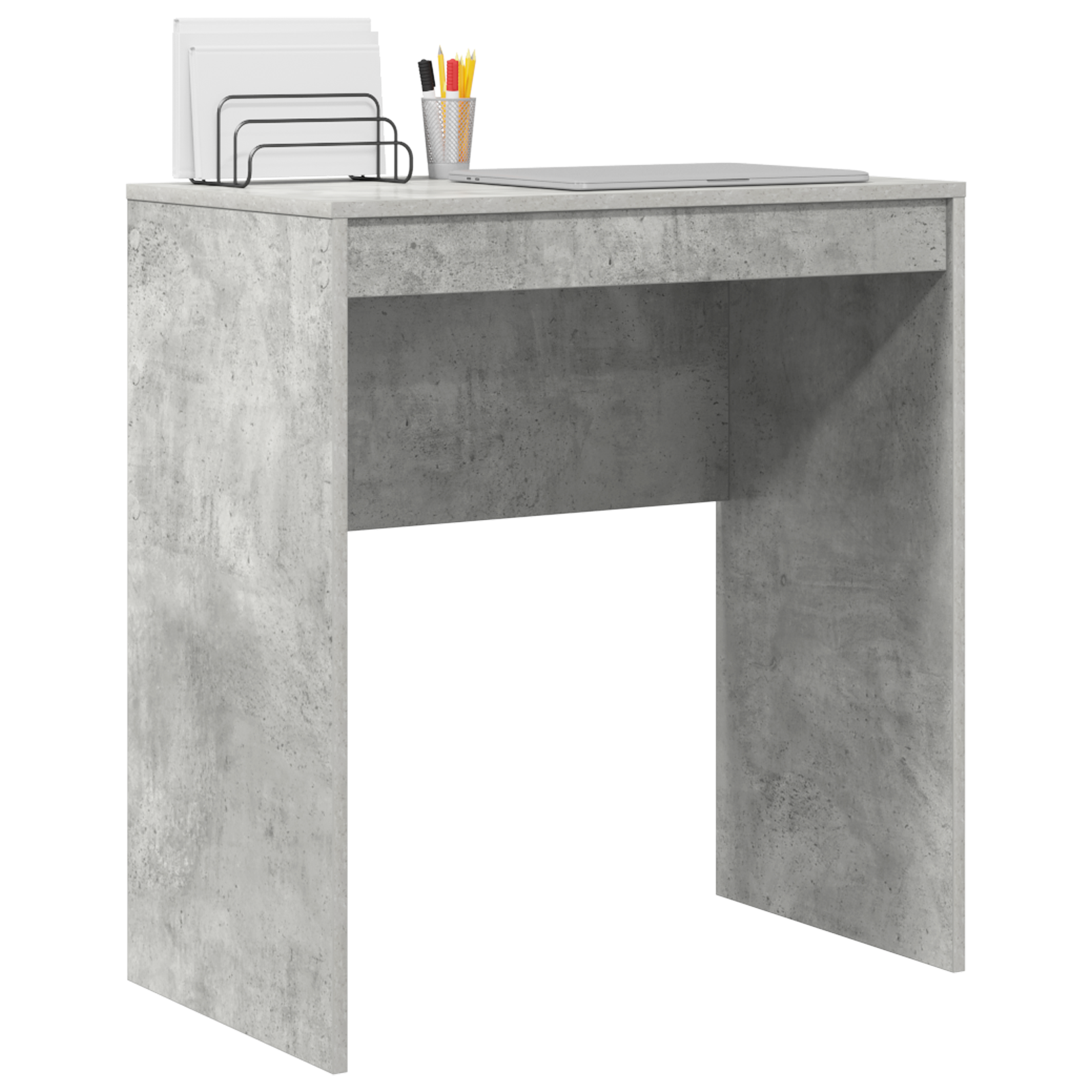 Computer Desk Concrete grey Particle board with concrete-like finish - Image 3
