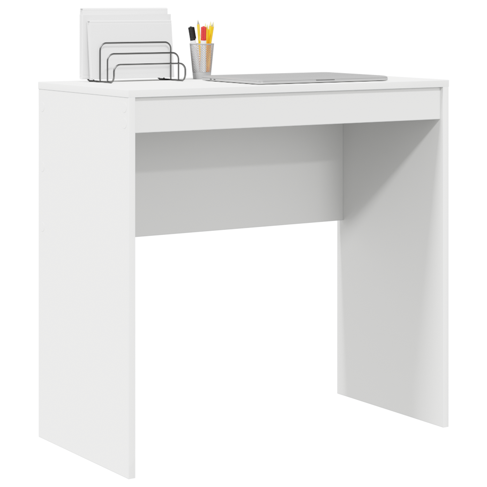 Writing Desk White MDF 80 x 40 x 76 cm Simple Writing Desk - Image 3