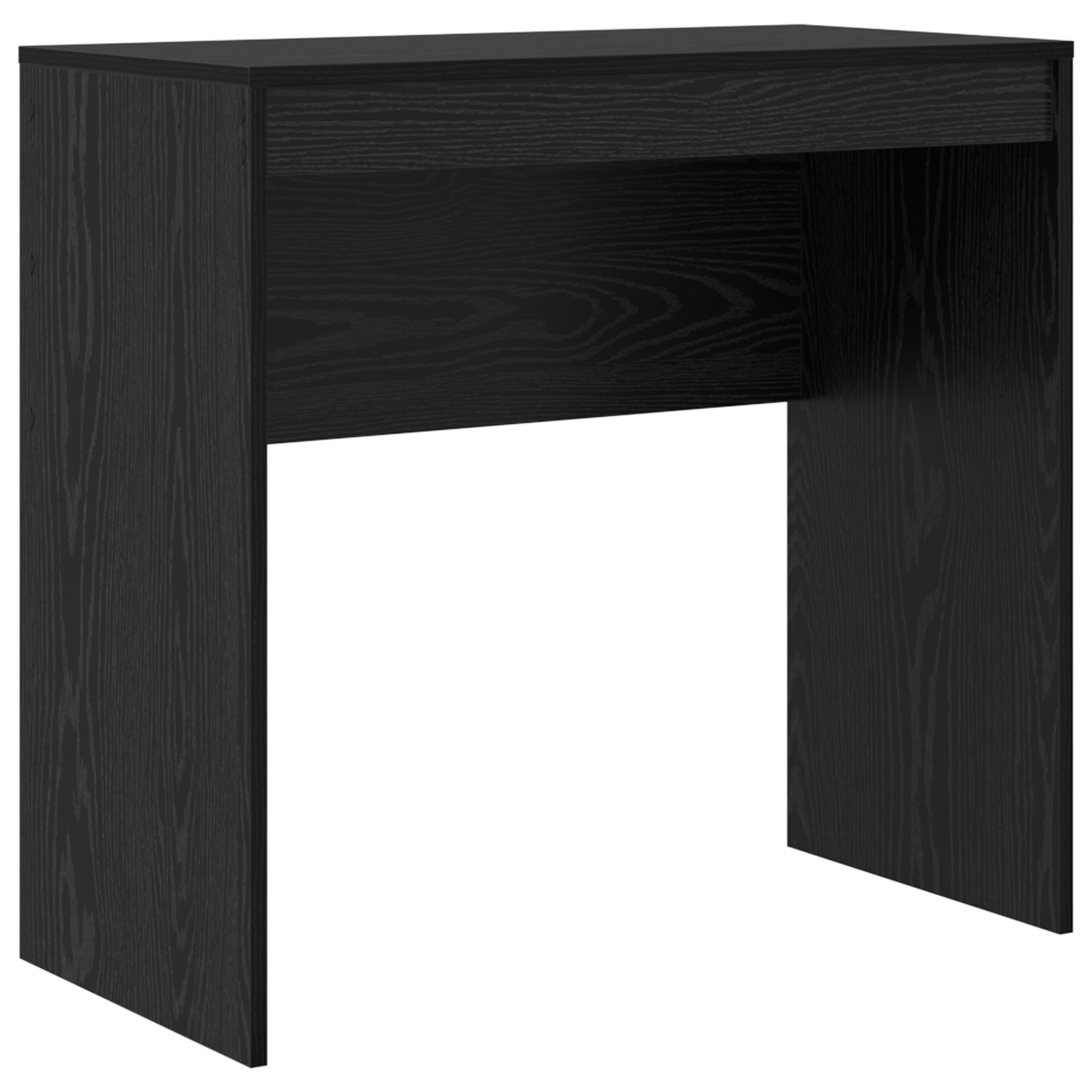 Black Oak Writing Desk Black oak Engineered wood 80 x 40 x 76 cm - Image 2