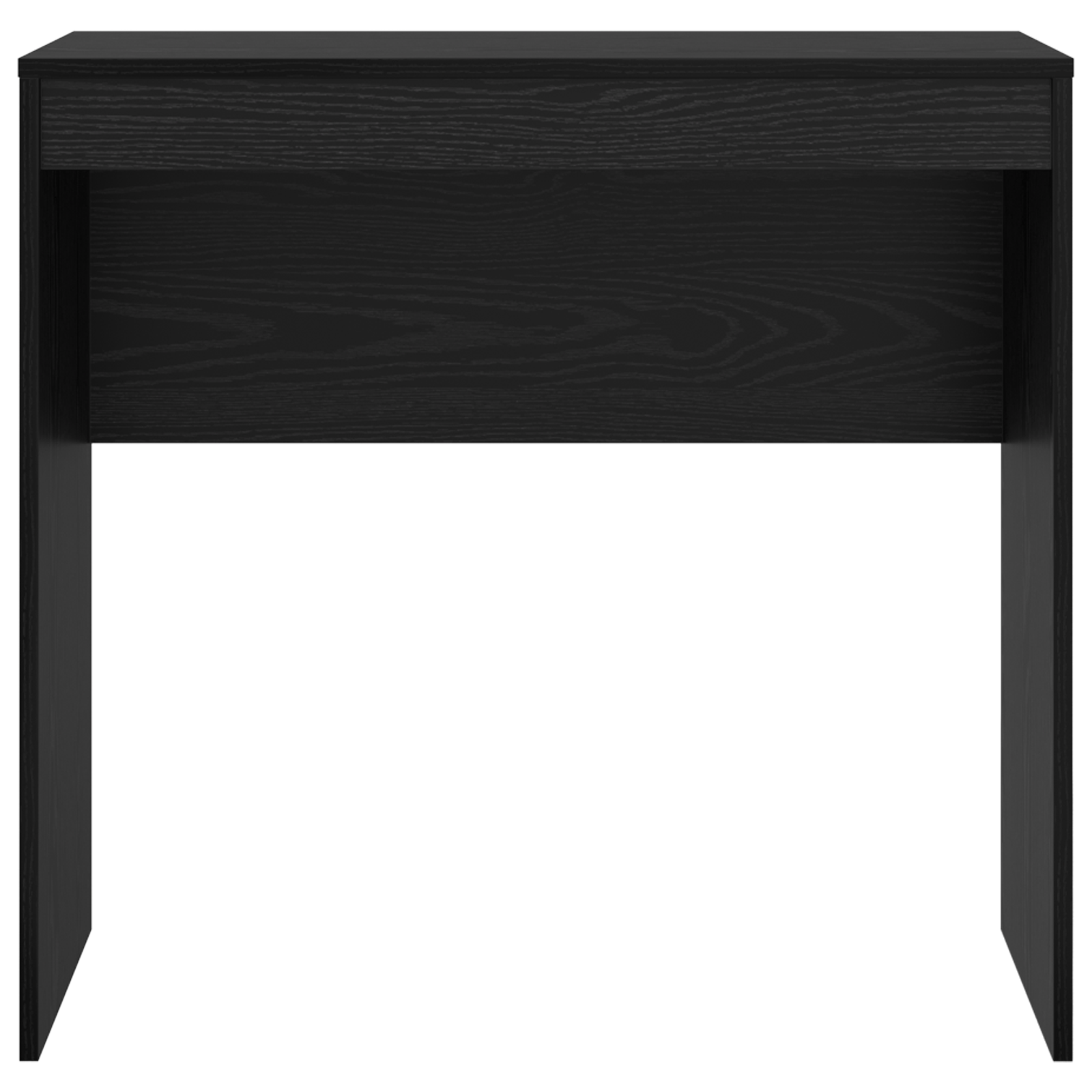 Black Oak Writing Desk Black oak Engineered wood 80 x 40 x 76 cm - Image 4