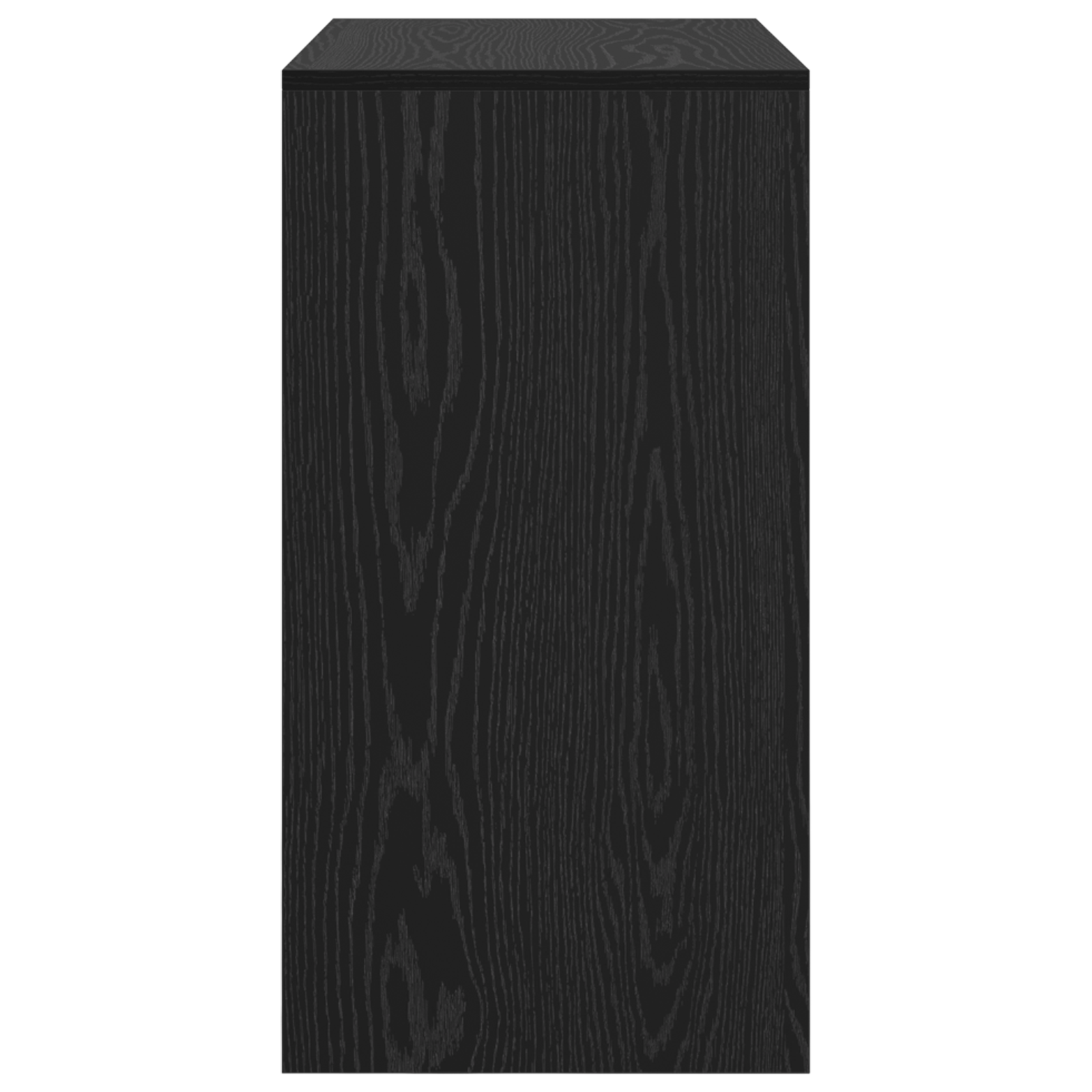 Black Oak Writing Desk Black oak Engineered wood 80 x 40 x 76 cm - Image 5