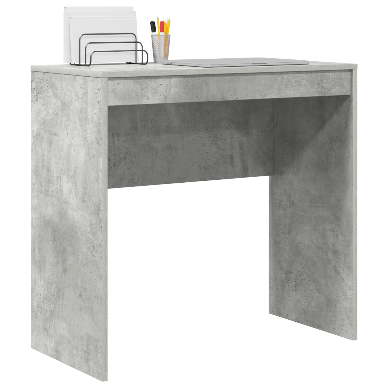 Writing Desk Concrete grey Particle board, Concrete grey finish - Image 3