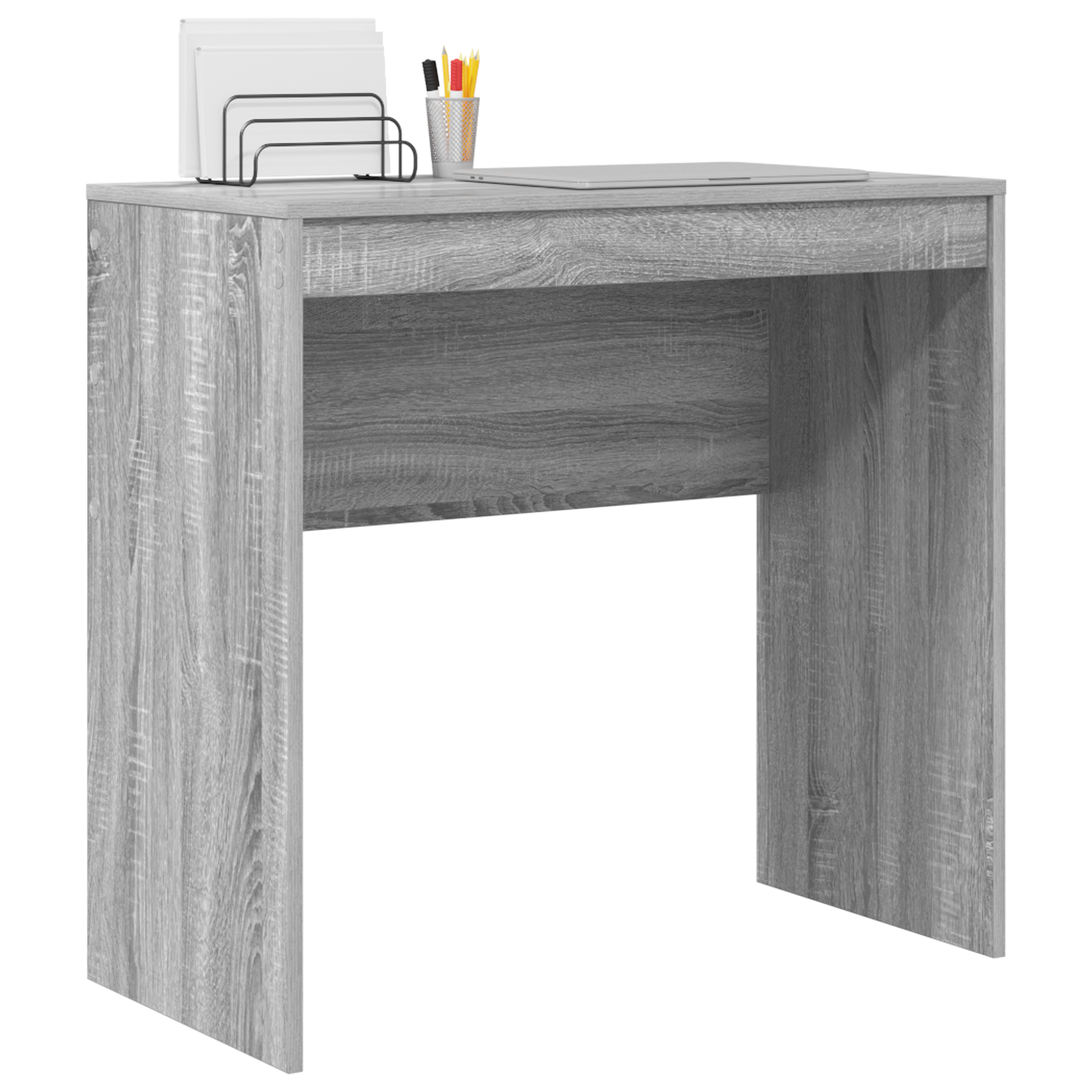 Writing Desk Grey sonoma Engineered wood 80 x 40 x 76 cm Simple - Image 3