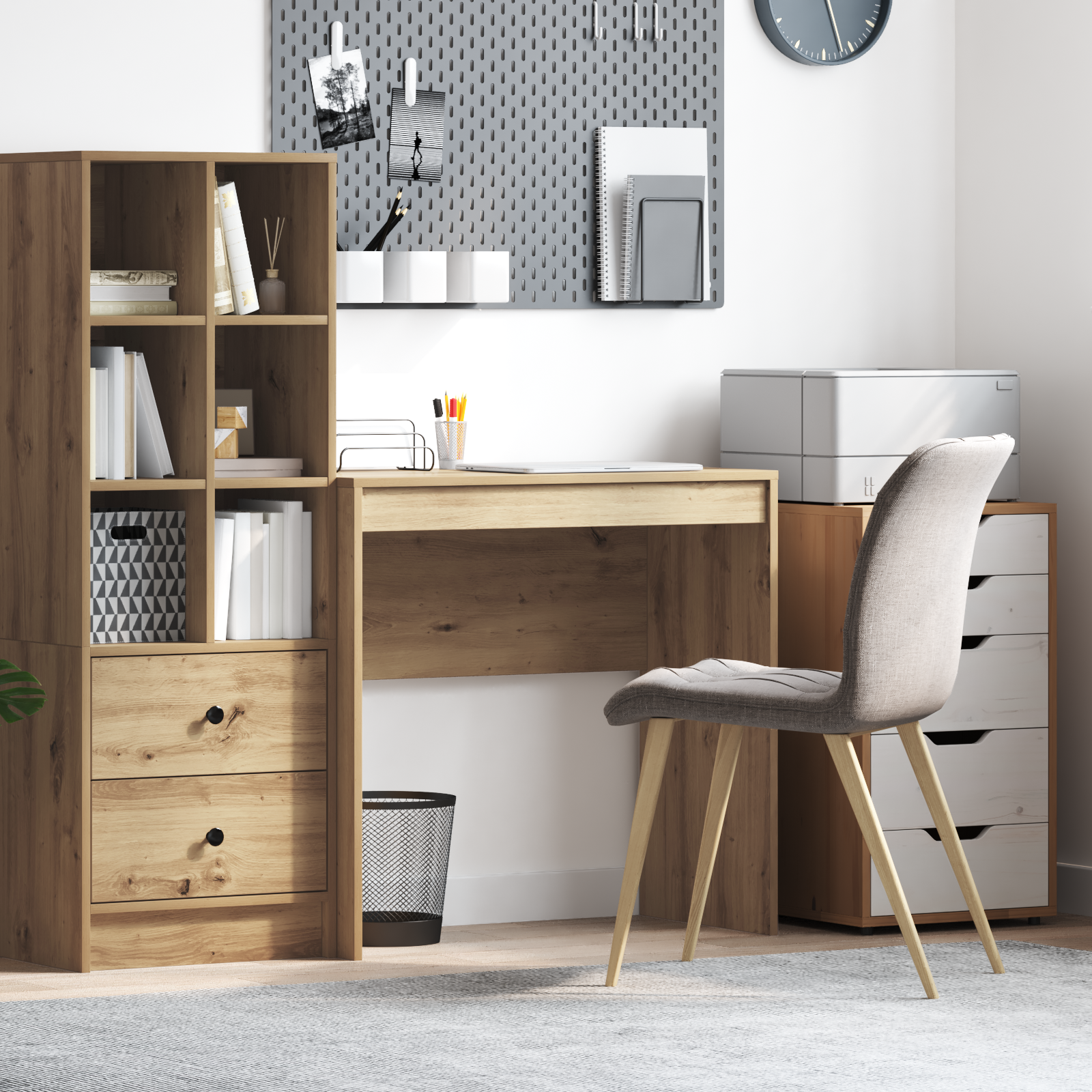 Writing Desk Artisan oak Engineered wood 80 x 40 x 76 cm