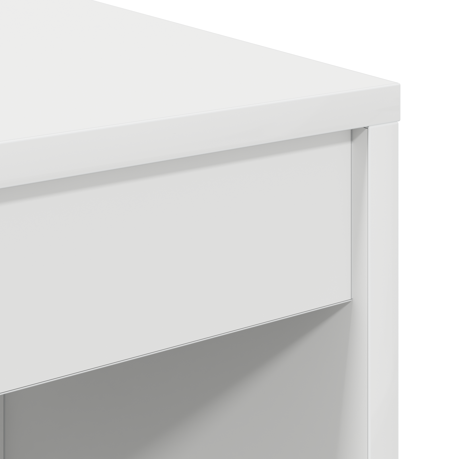 Writing Desk White Engineered Wood Medium Minimalistic - Image 7