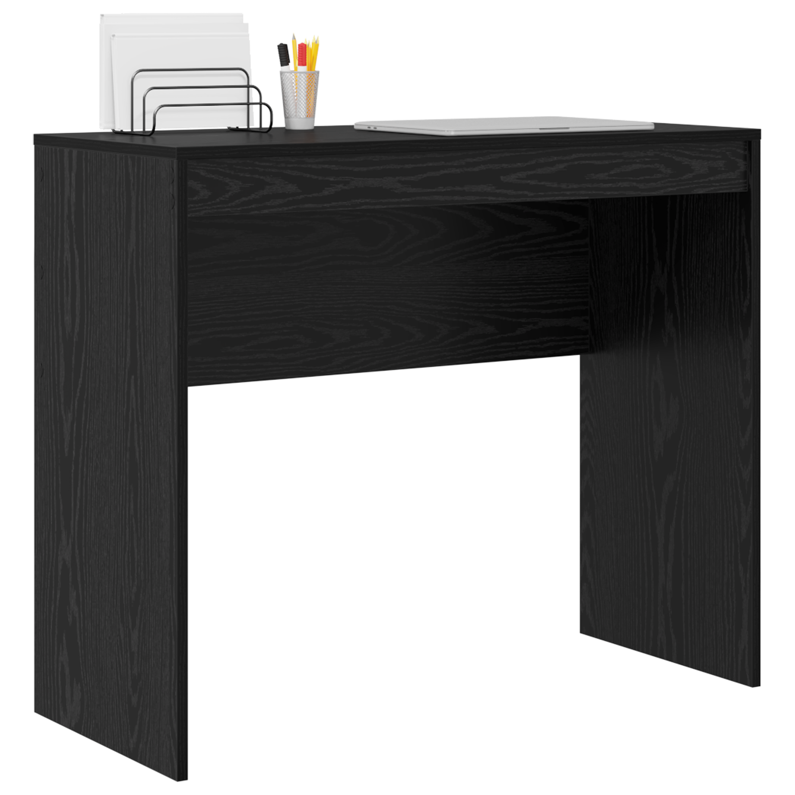 Writing Desk Black oak Engineered wood 90 x 40 x 76 cm - Image 3