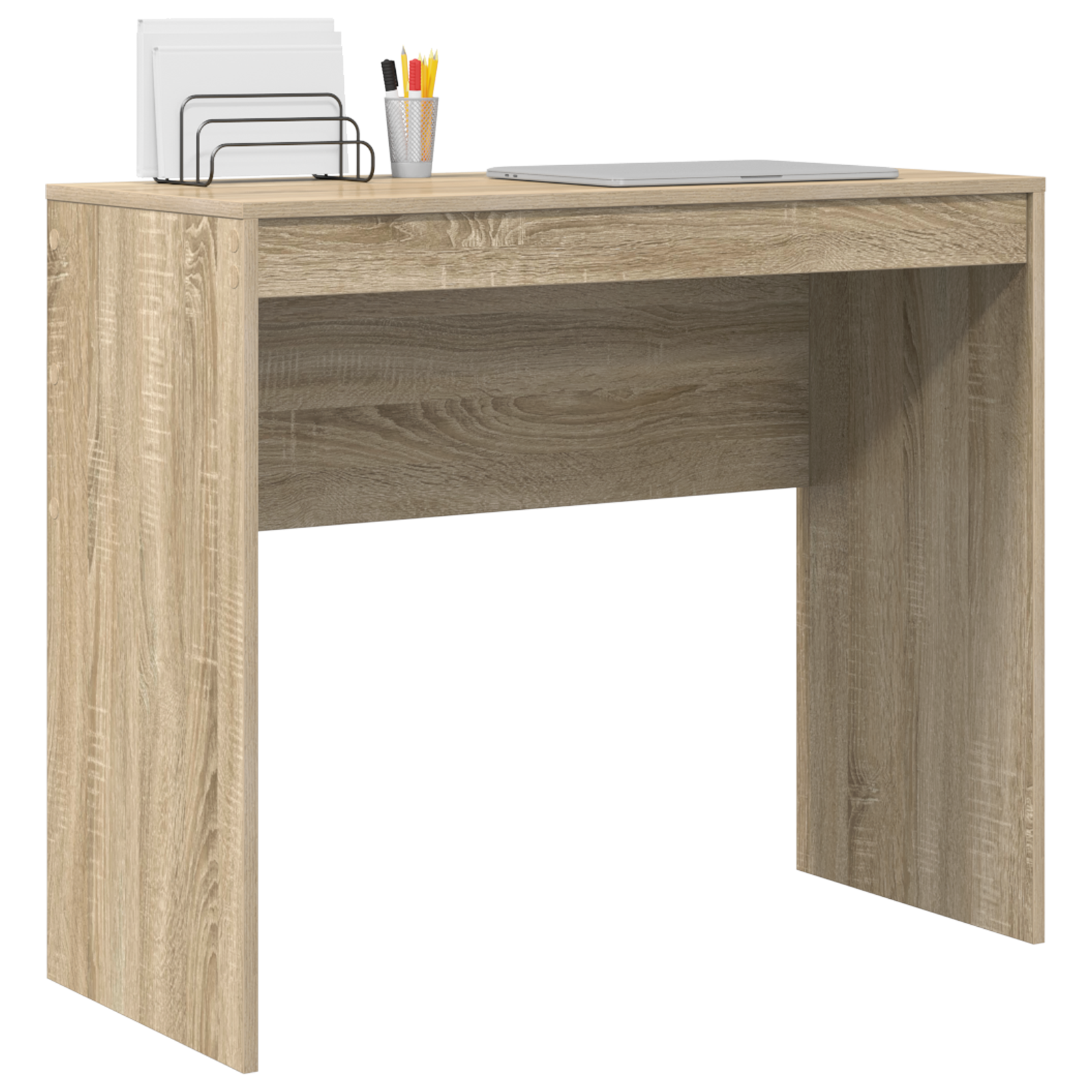 Writing Desk Sonoma Oak Engineered Wood 90 x 40 x 76 cm - Image 3