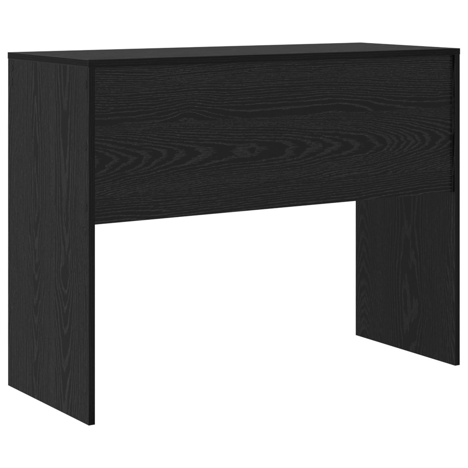 Black Oak Writing Desk Black oak Engineered wood 100 x 40 x 76 cm - Image 6