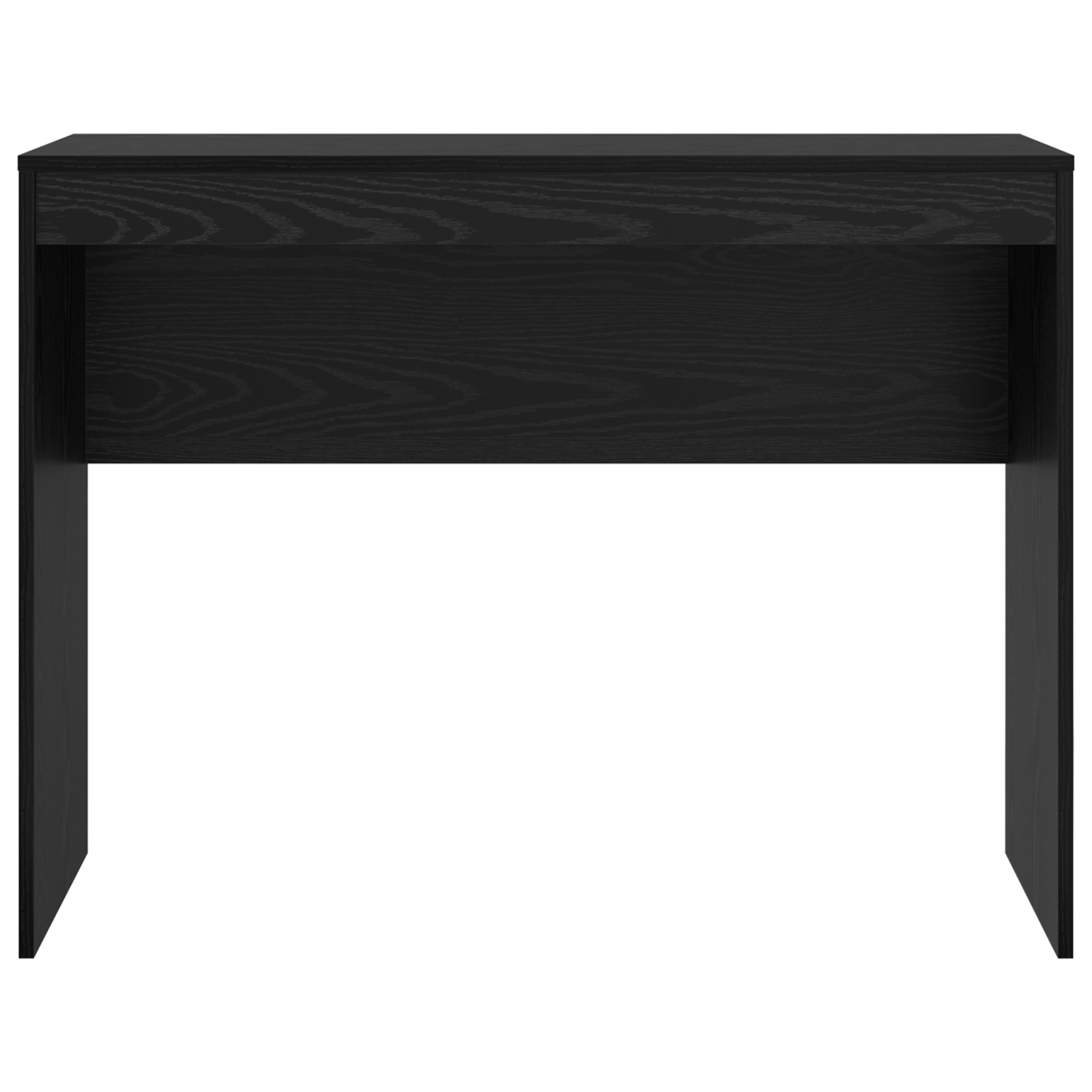Black Oak Writing Desk Black oak Engineered wood 100 x 40 x 76 cm - Image 4