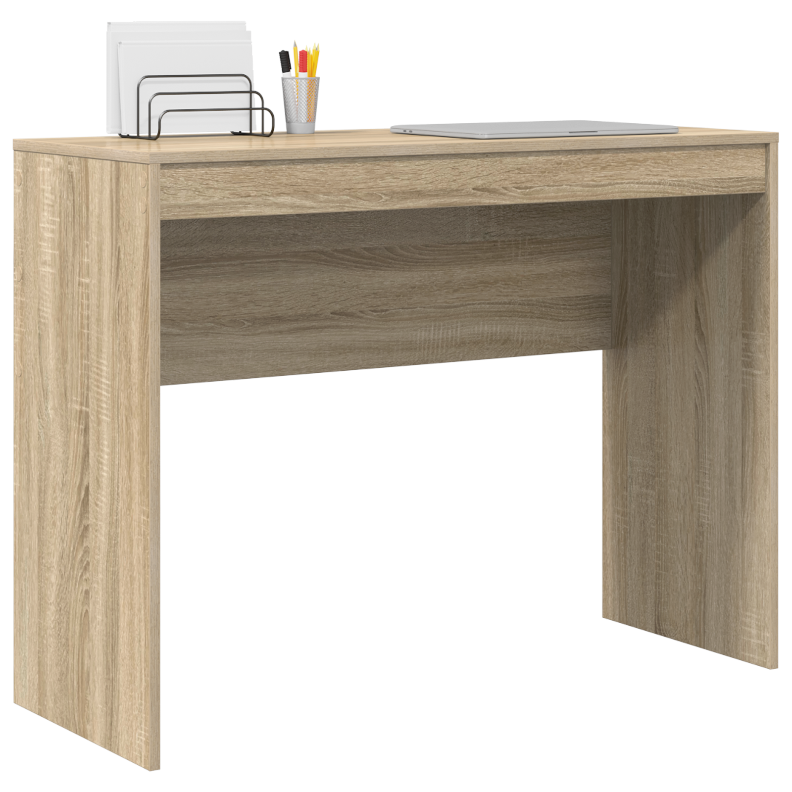 Writing Desk Sonoma oak Engineered wood 100 x 40 x 76 cm Simple - Image 3